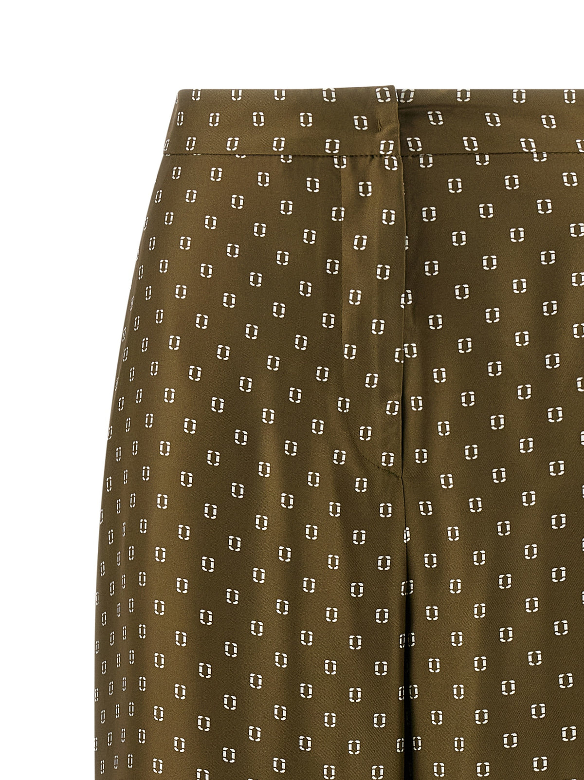 Max Mara Zweifarbige Seiden-Freizeithose