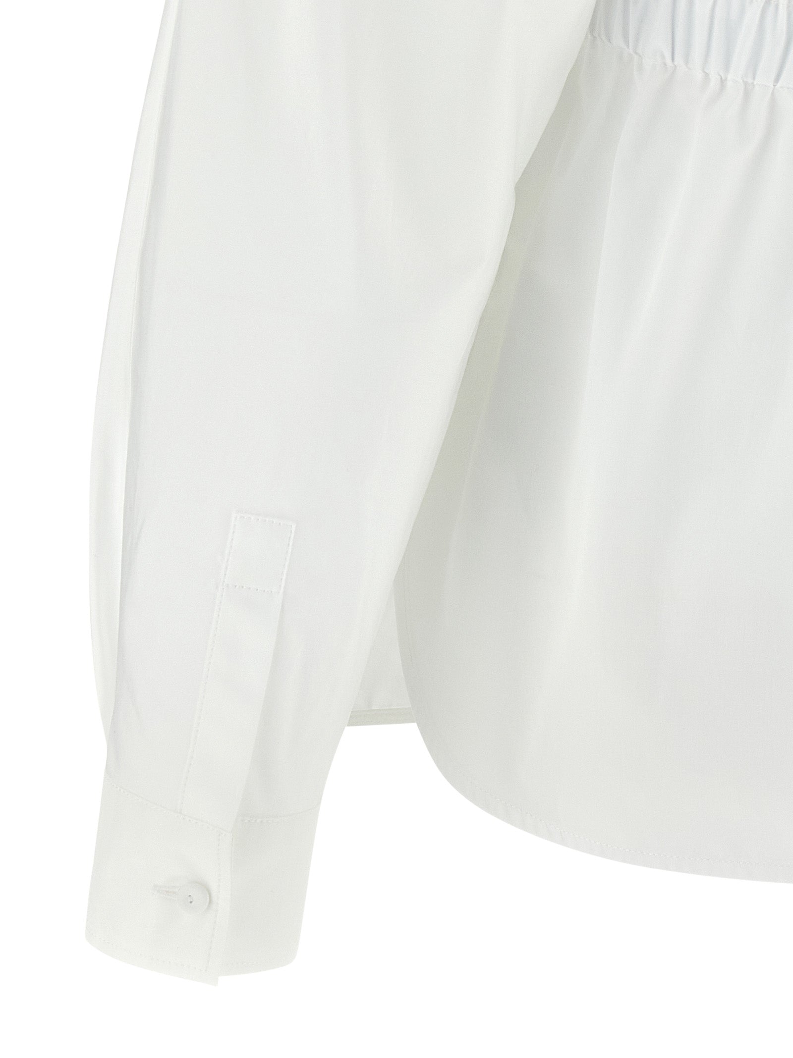 Max Mara Weiße Baumwollbluse