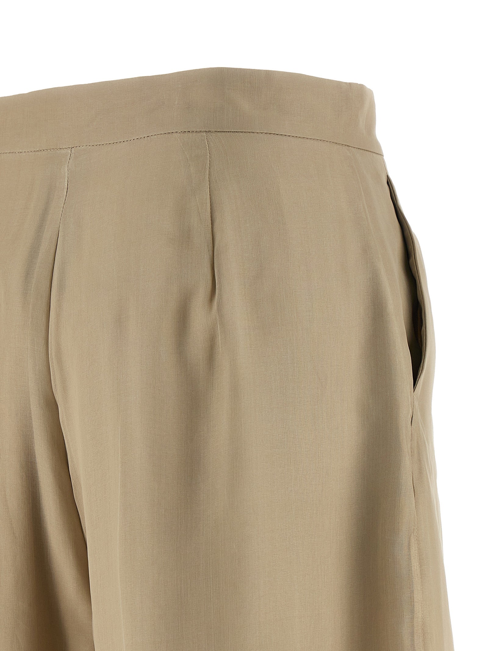 Max Mara Beige Seidenhose