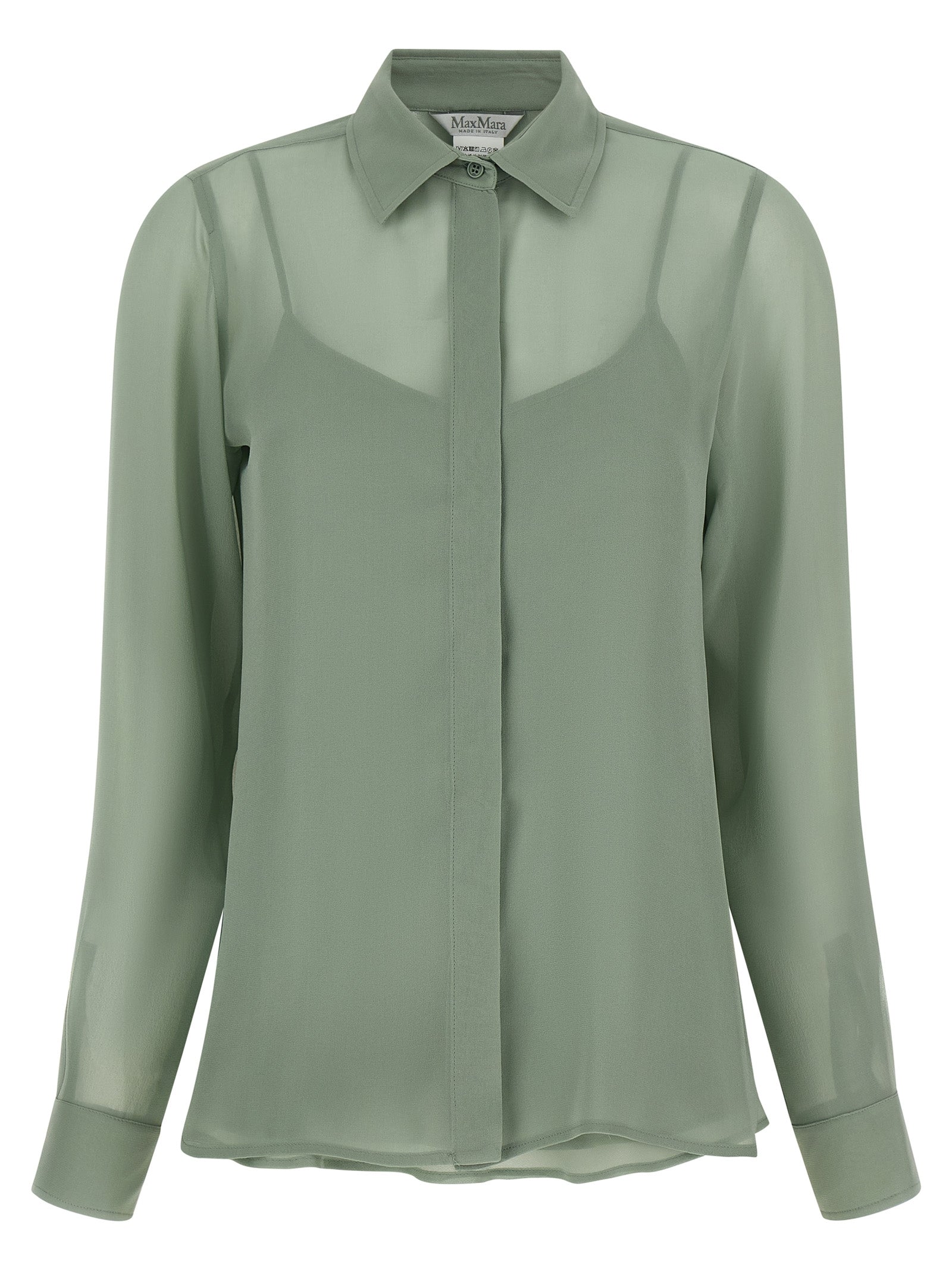 Max Mara Zweifarbige Seidenbluse