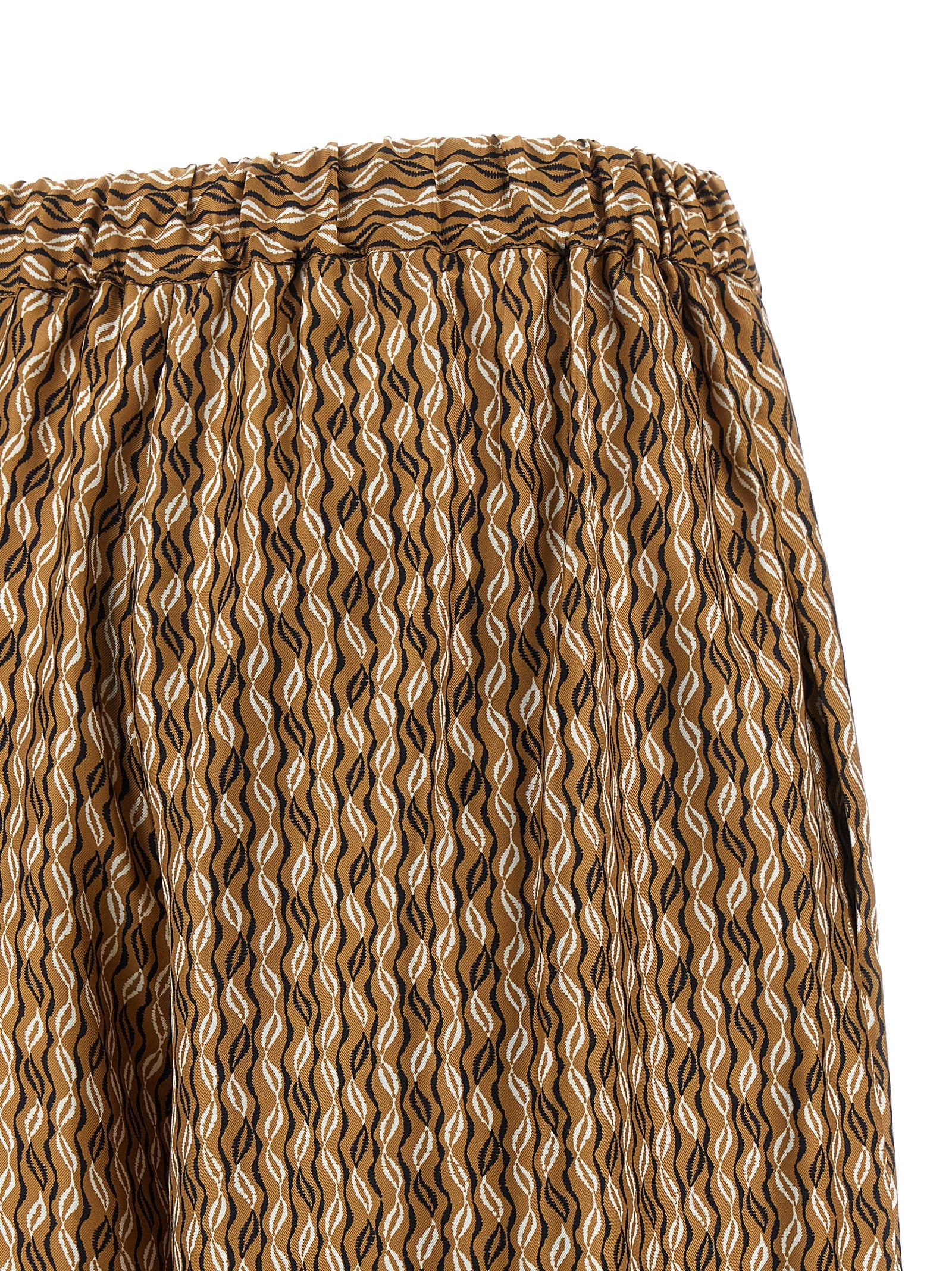 Max Mara Braune Seidenhose Lässig