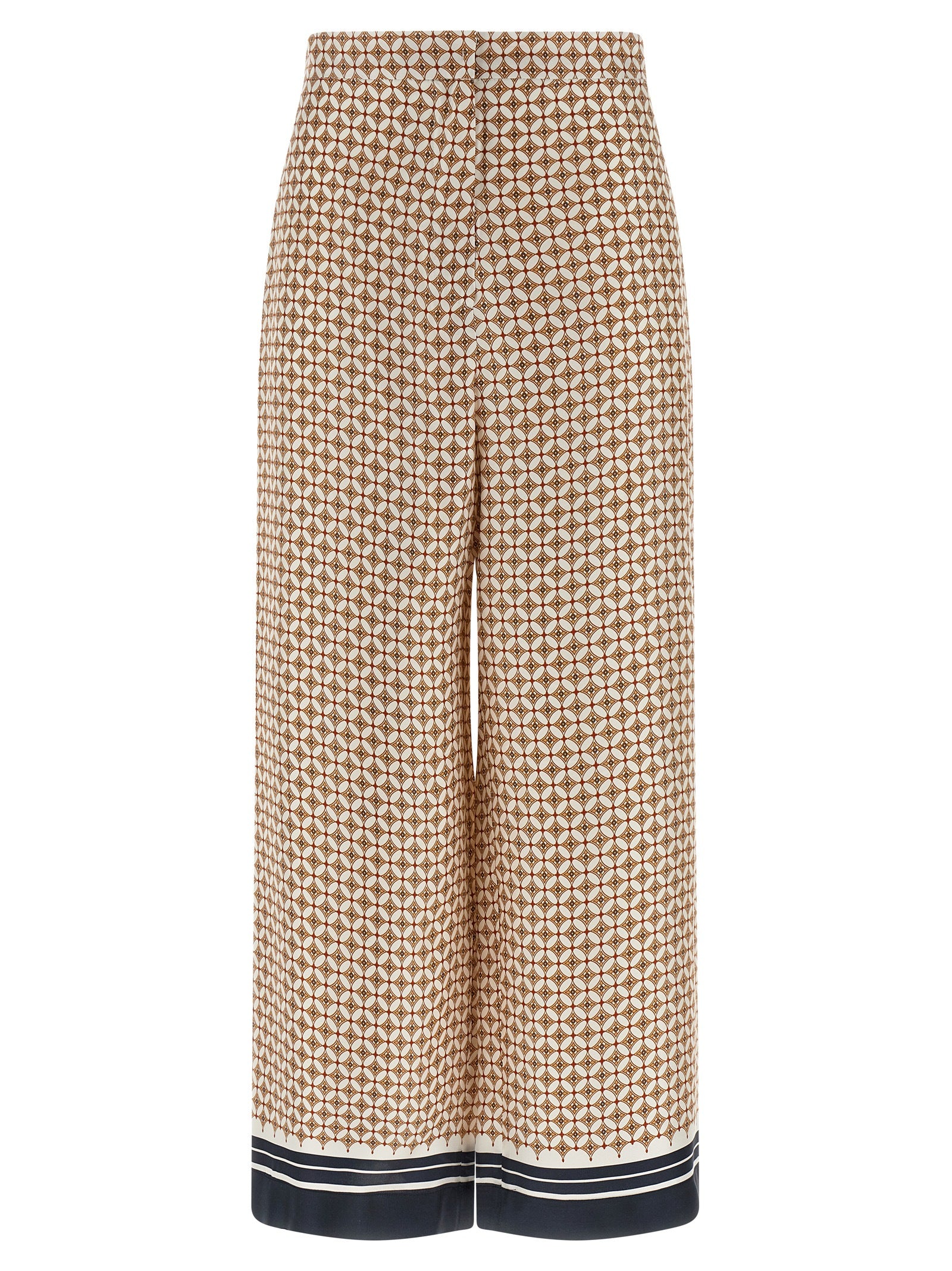Max Mara Blaue Seidenhose