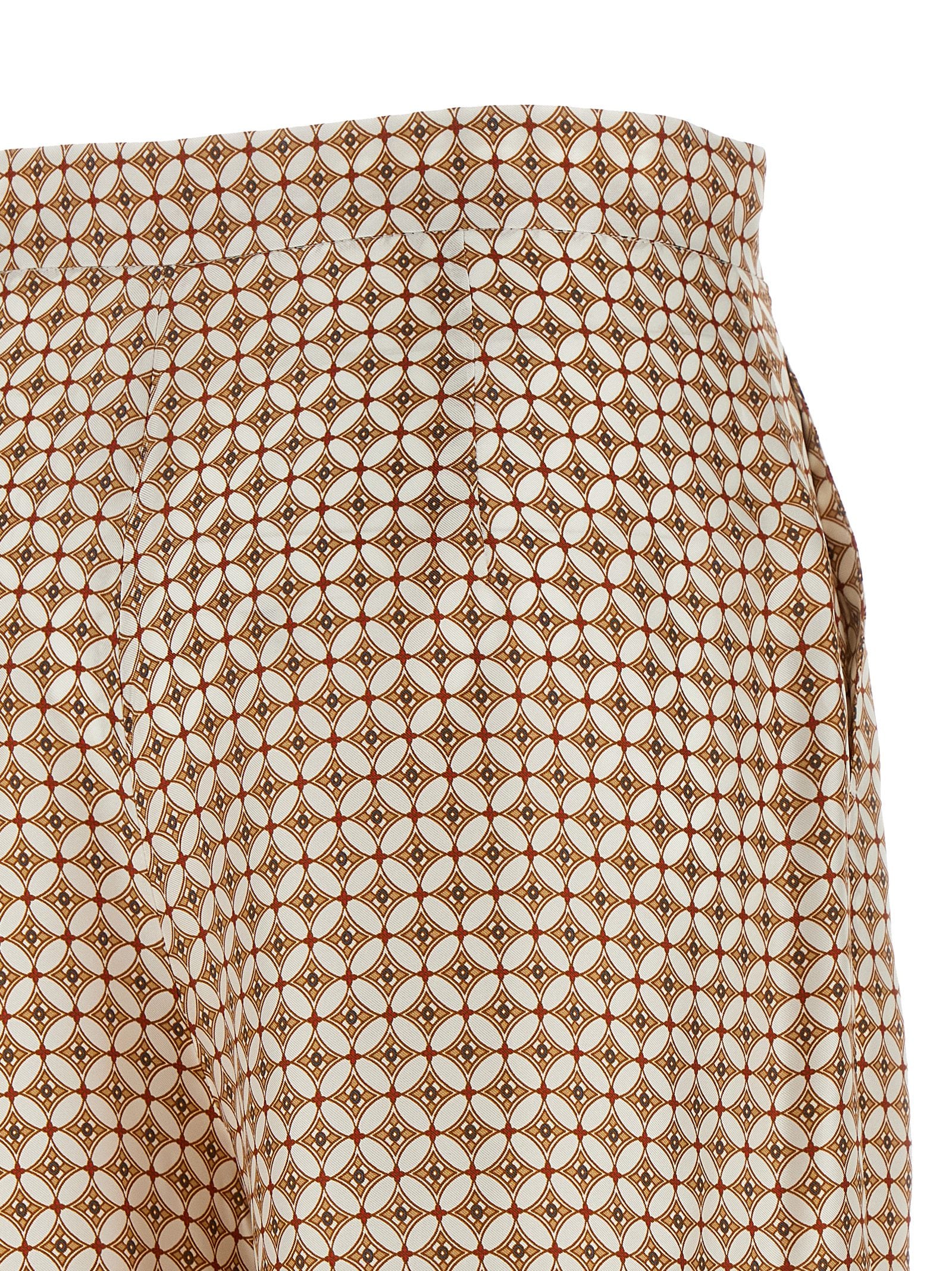 Max Mara Blaue Seidenhose