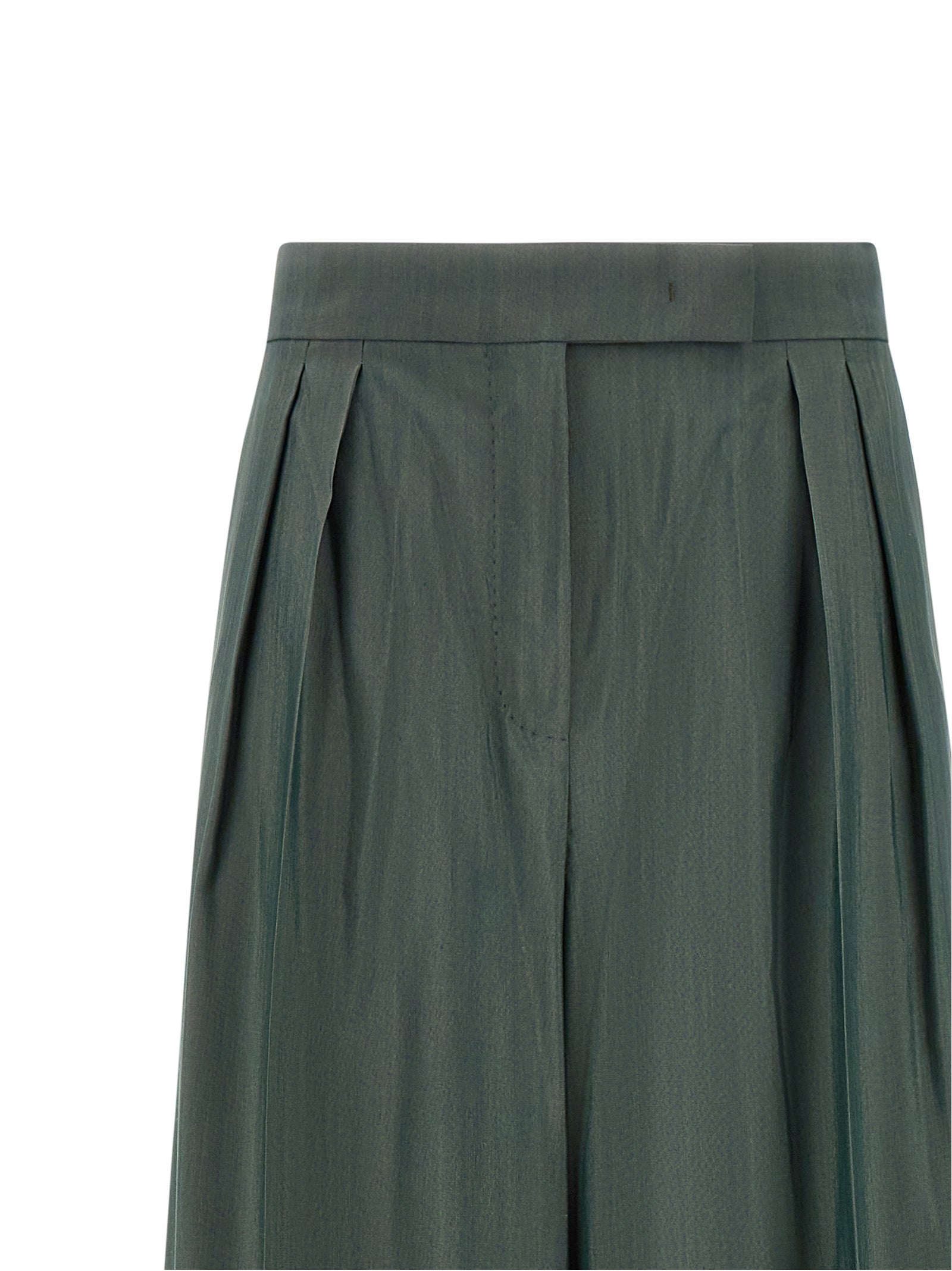 Max Mara Zweifarbige Hose aus reiner Schurwolle