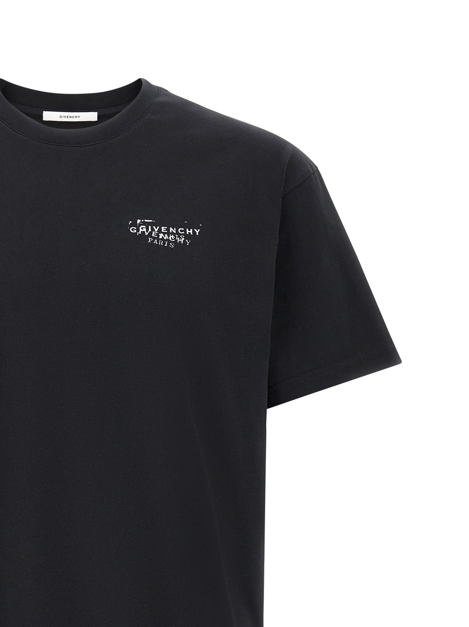 Givenchy Schwarzes Baumwoll-T-Shirt