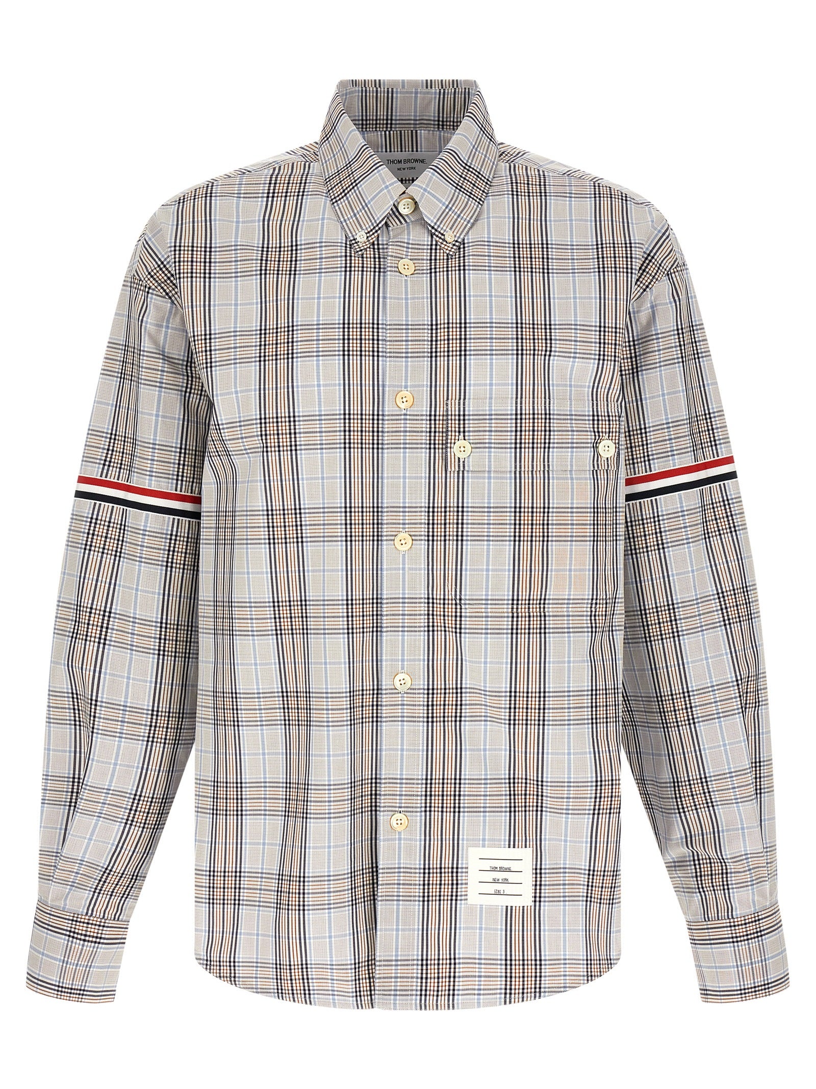 Thom Browne Mehrfarbige Baumwollbluse