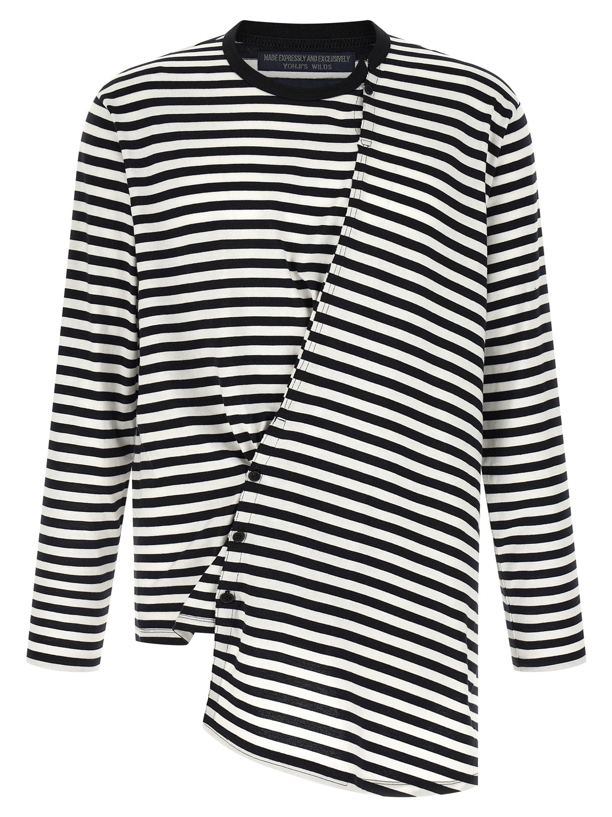 Yohji Yamamoto Baumwoll-Cardigan in Zweifarbenoptik