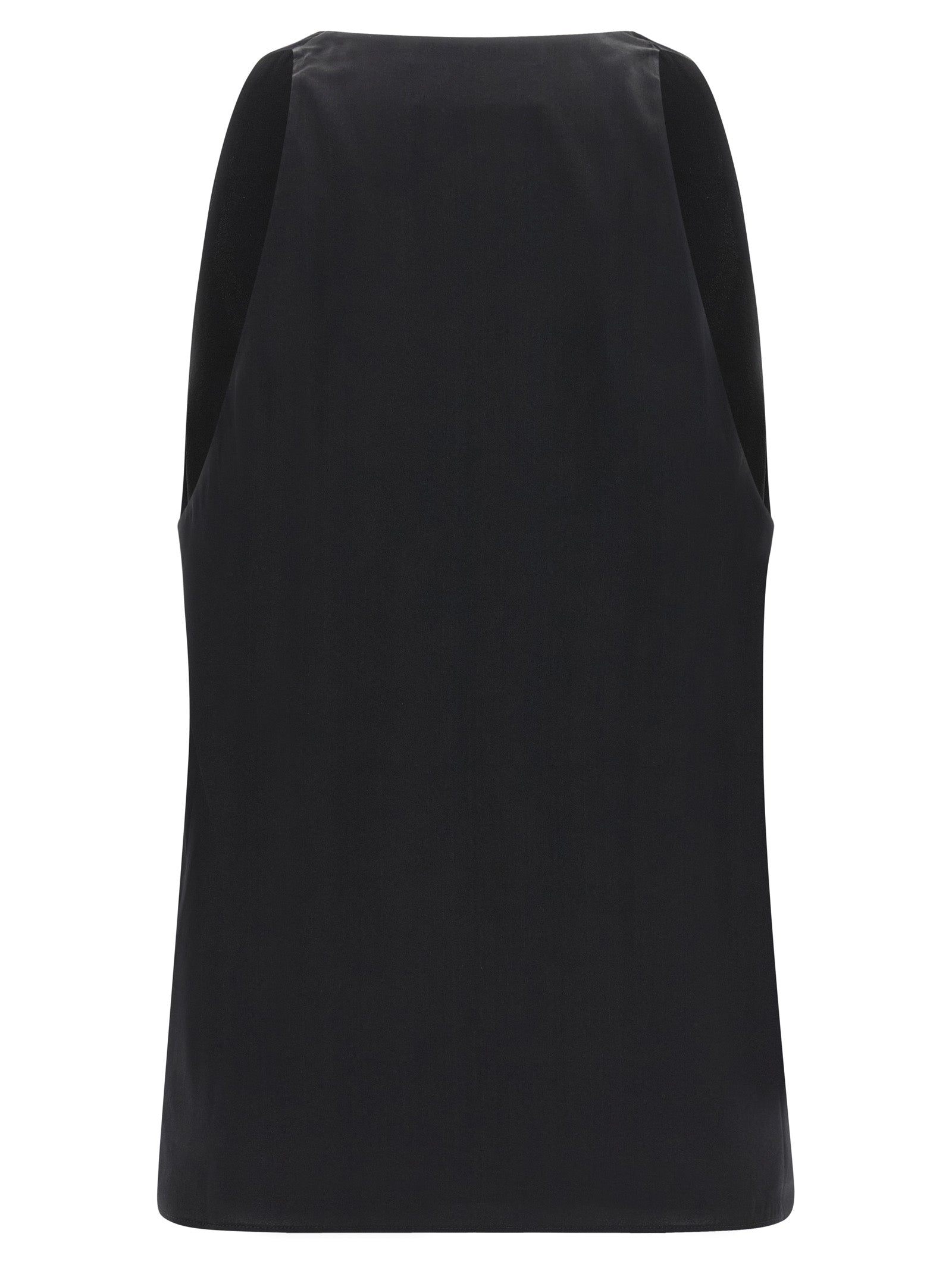 Armarium Schwarze Seiden-Tanktops