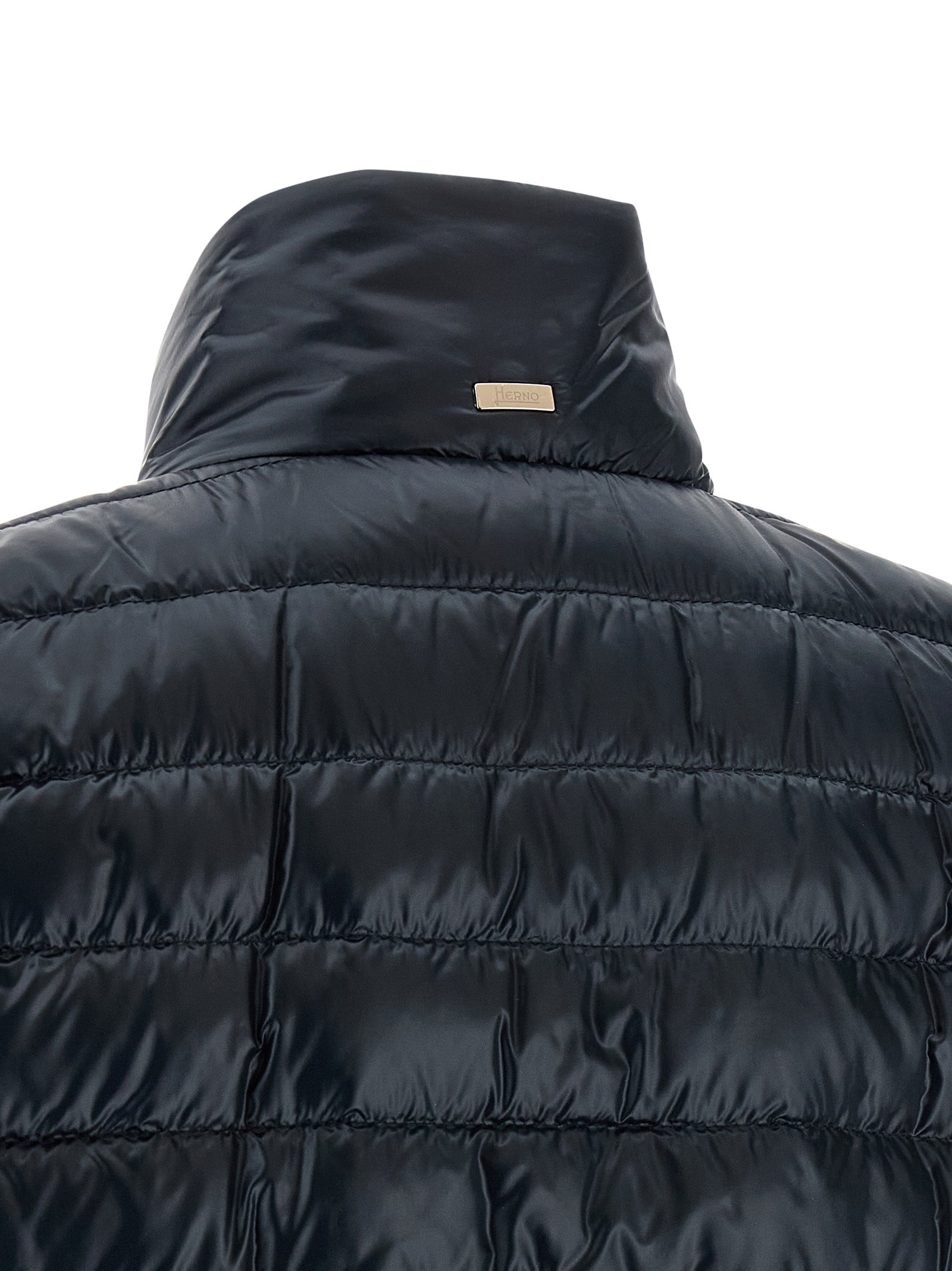 Herno Blauer Mantel aus Polyamid