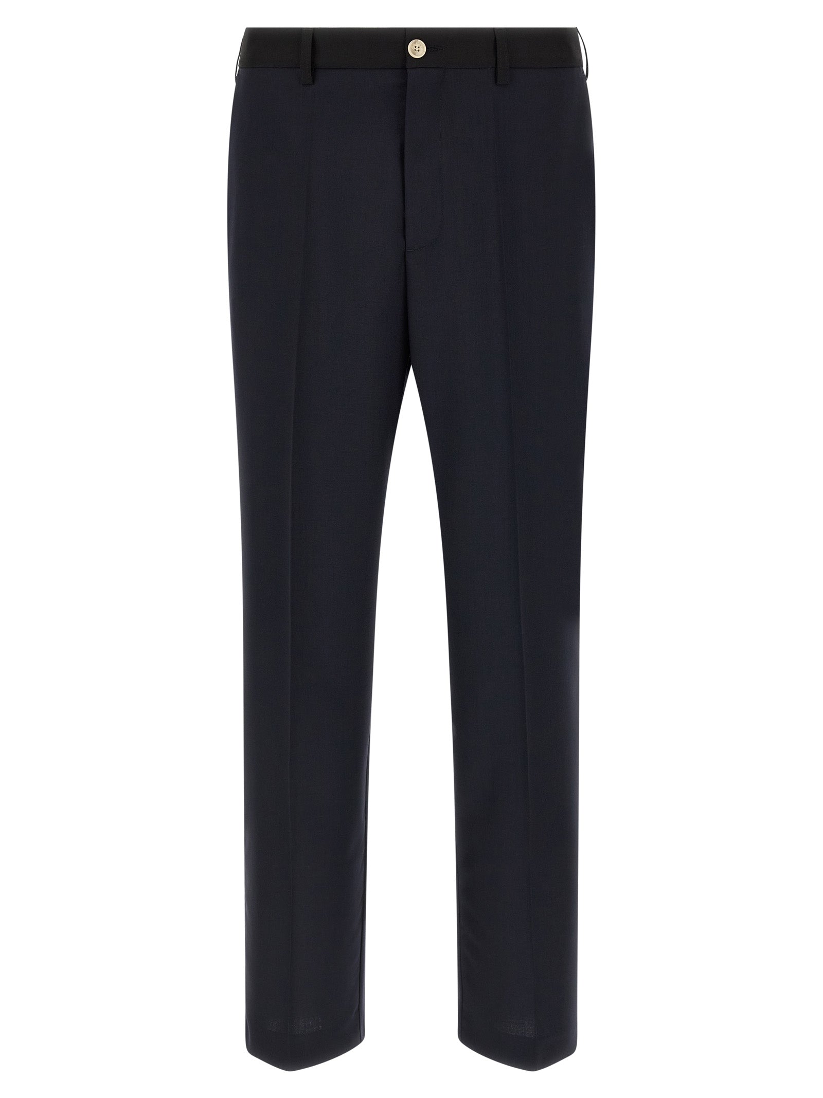 Marni Blaue Hose aus reiner Schurwolle