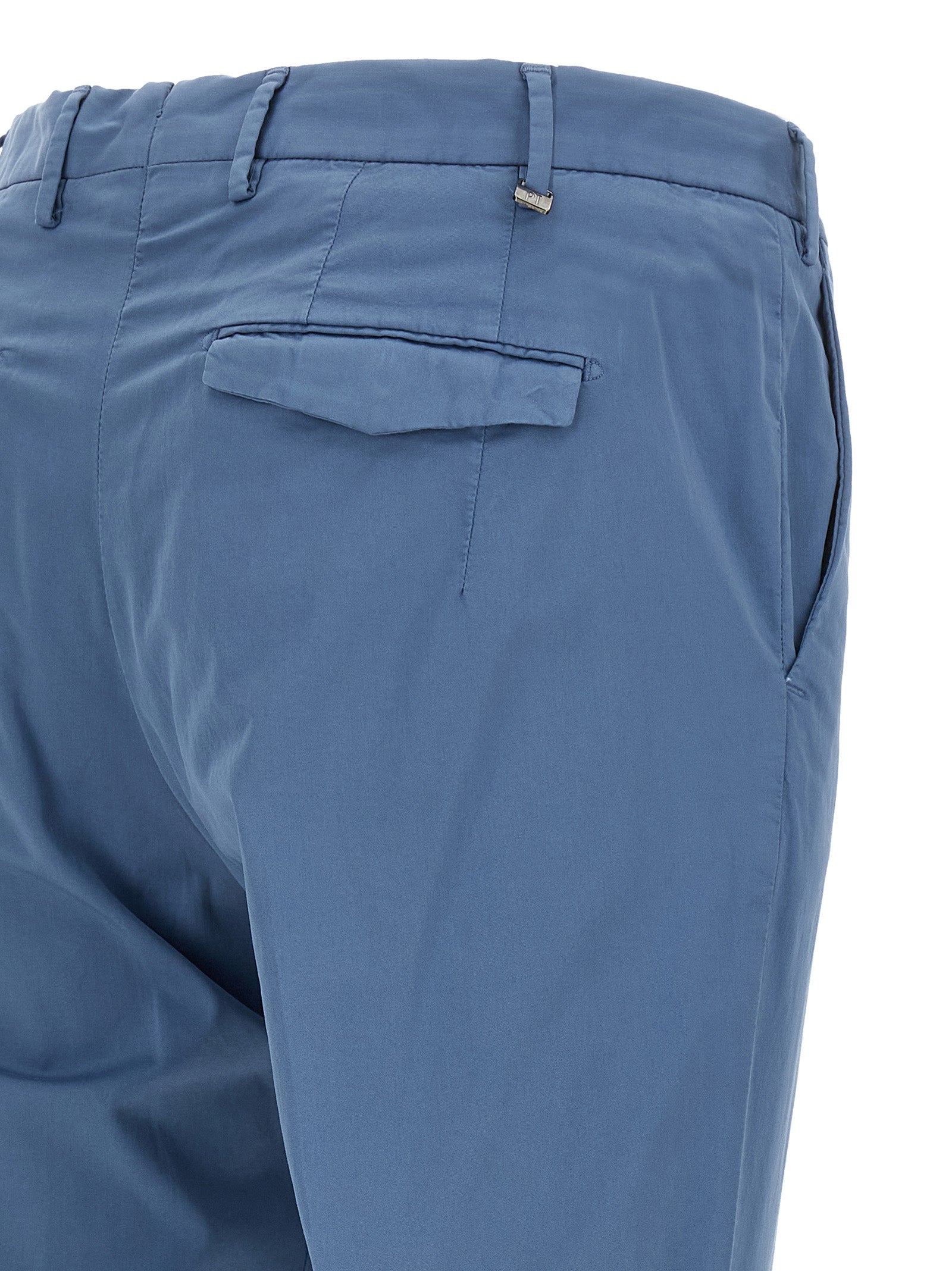 PT Torino Blaue Baumwoll-Freizeithose
