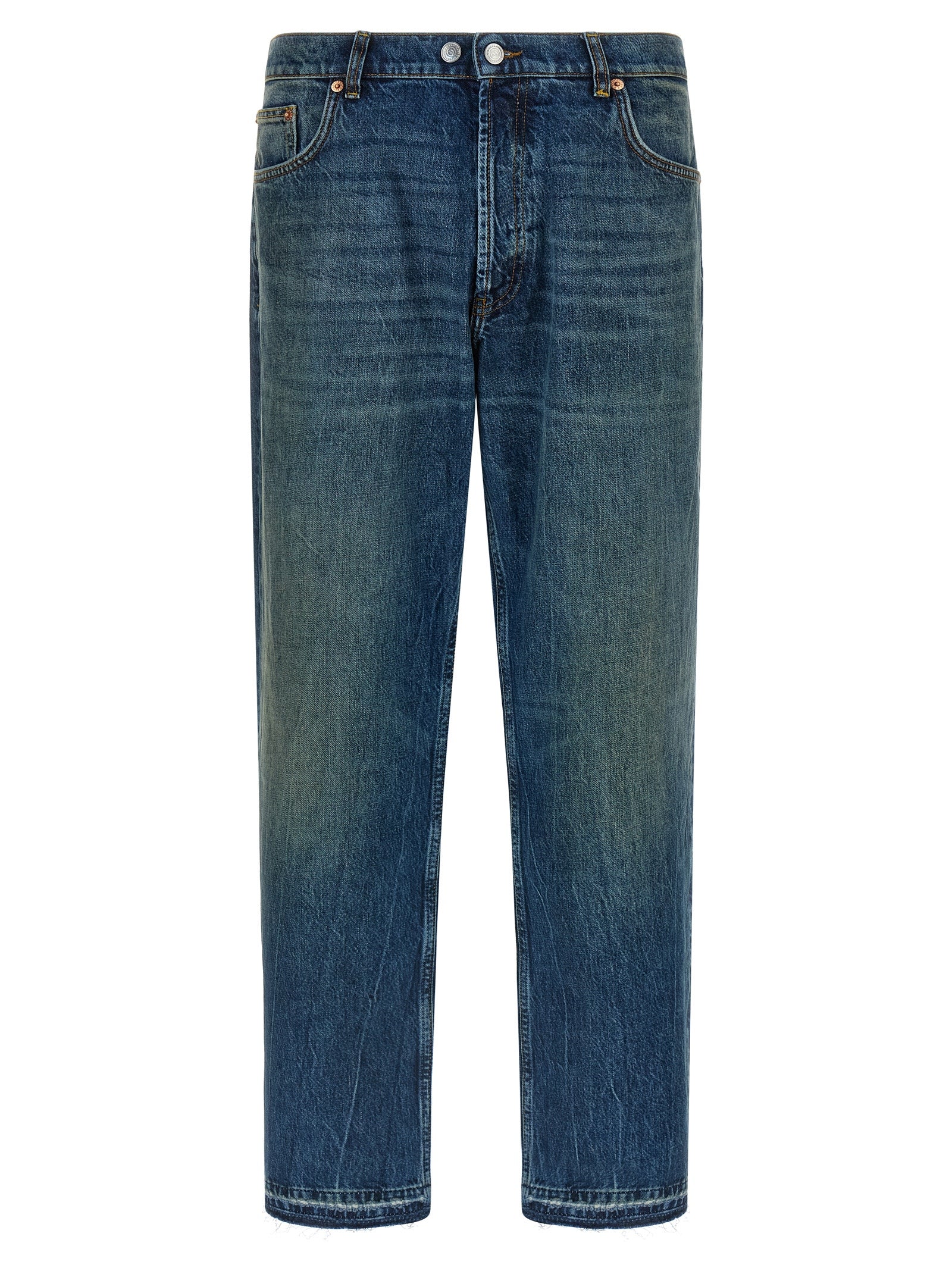 Department 5 Blaue Jeans aus Baumwolle im geraden Schnitt