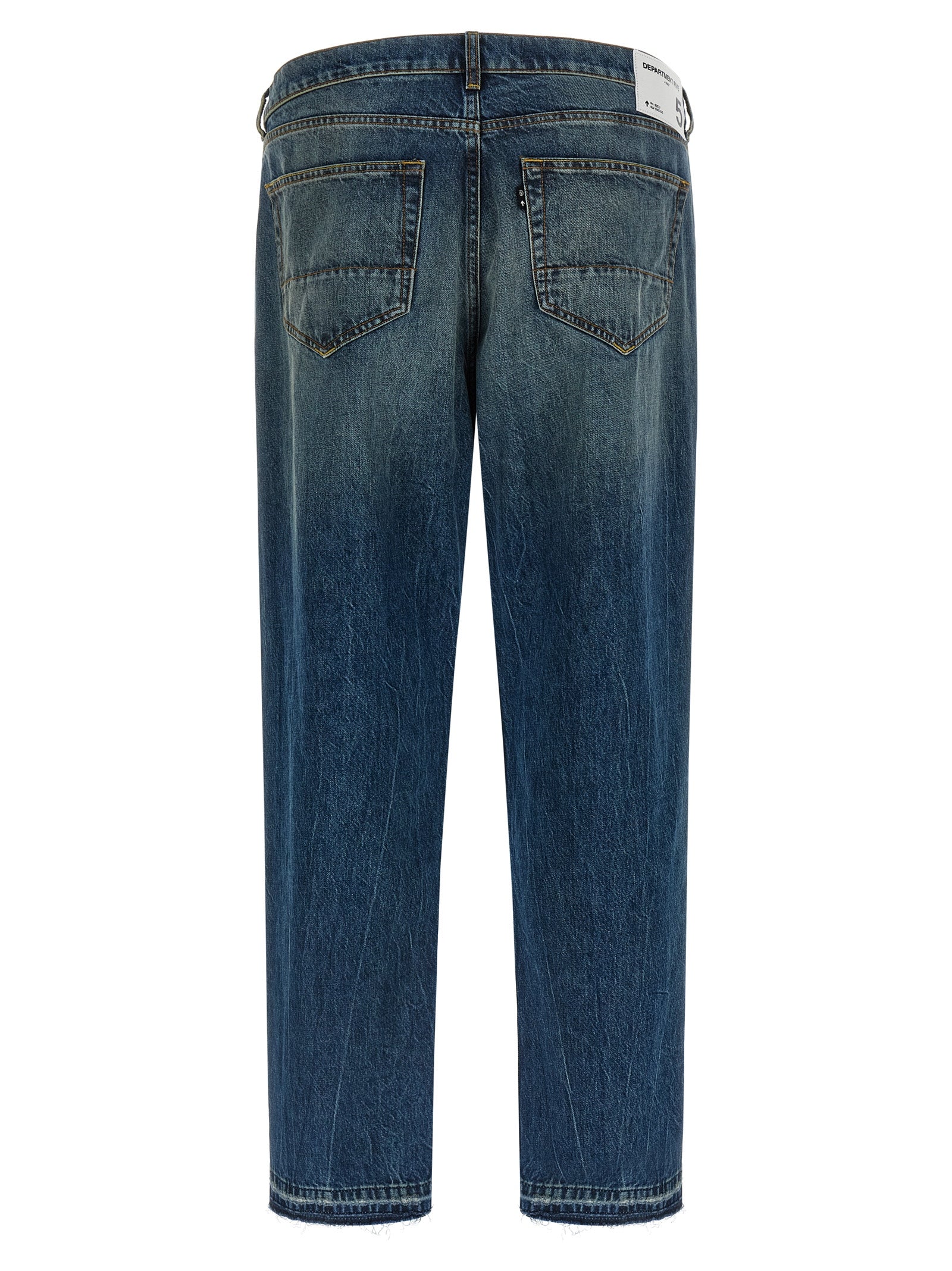 Department 5 Blaue Jeans aus Baumwolle im geraden Schnitt
