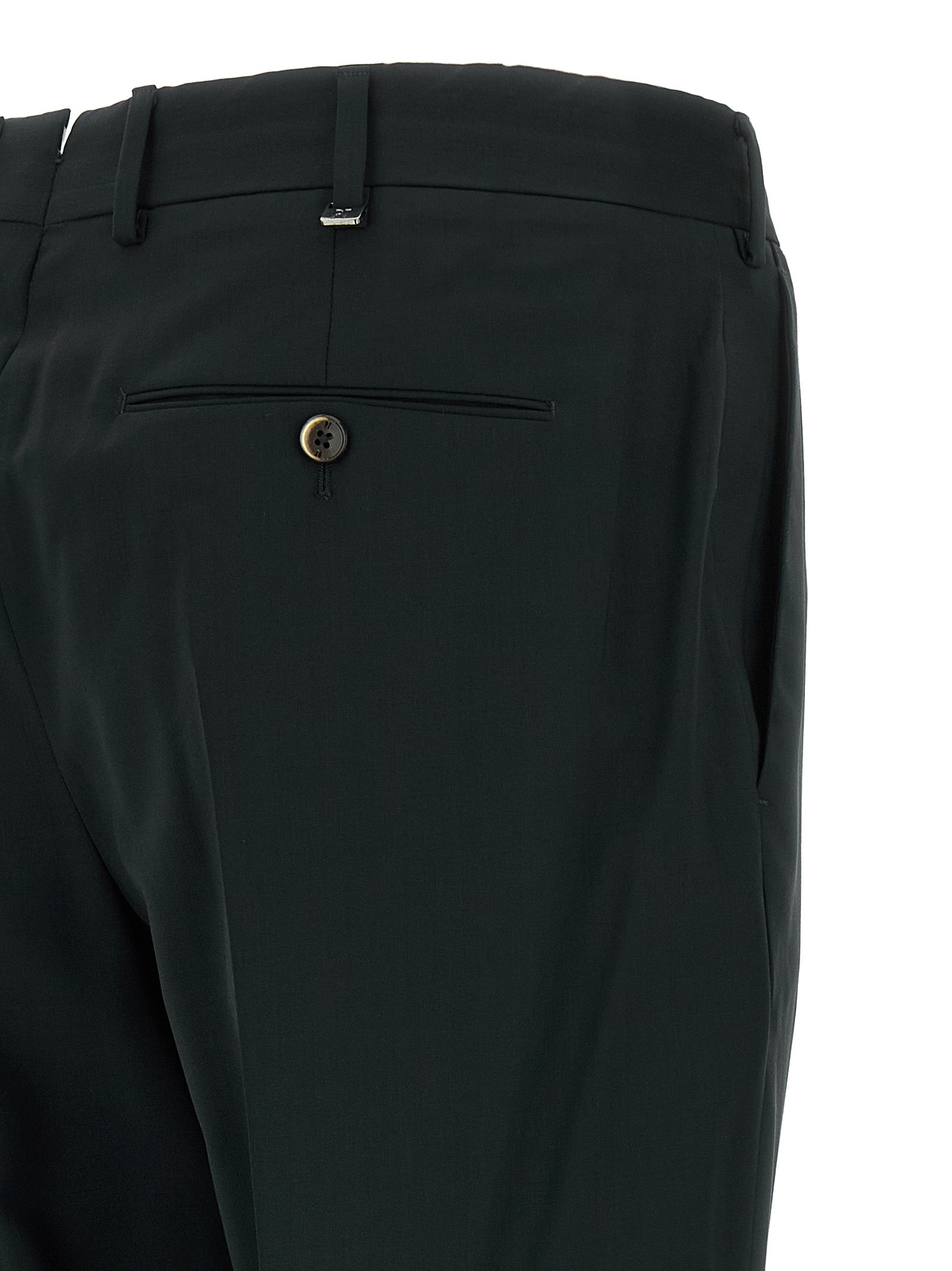 PT Torino Schwarze Hose aus Schurwolle