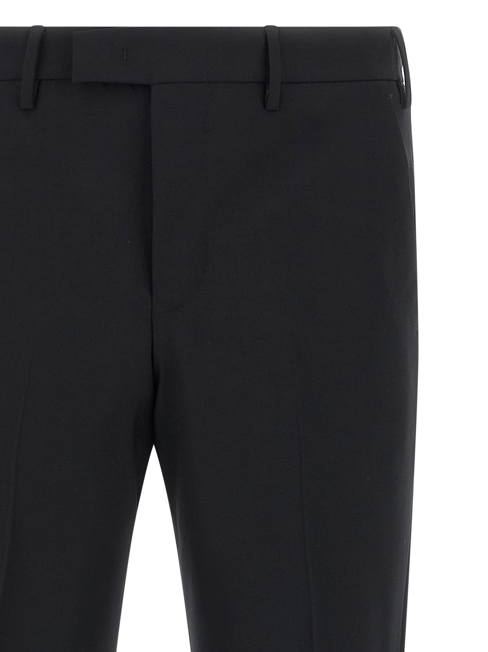 PT Torino Schwarze Hose aus reiner Schurwolle