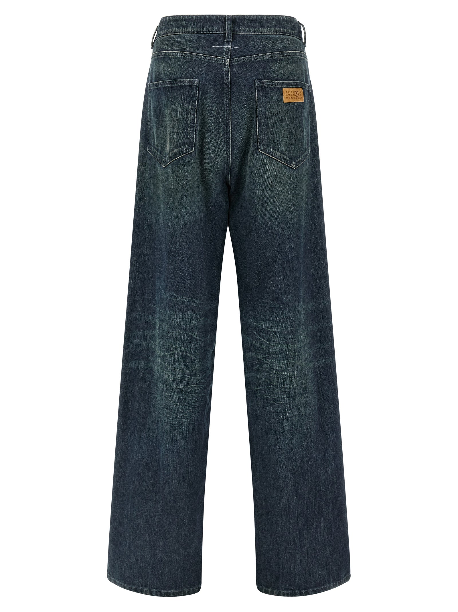 MM6 Maison Margiela Blaue Baumwolljeans Denim