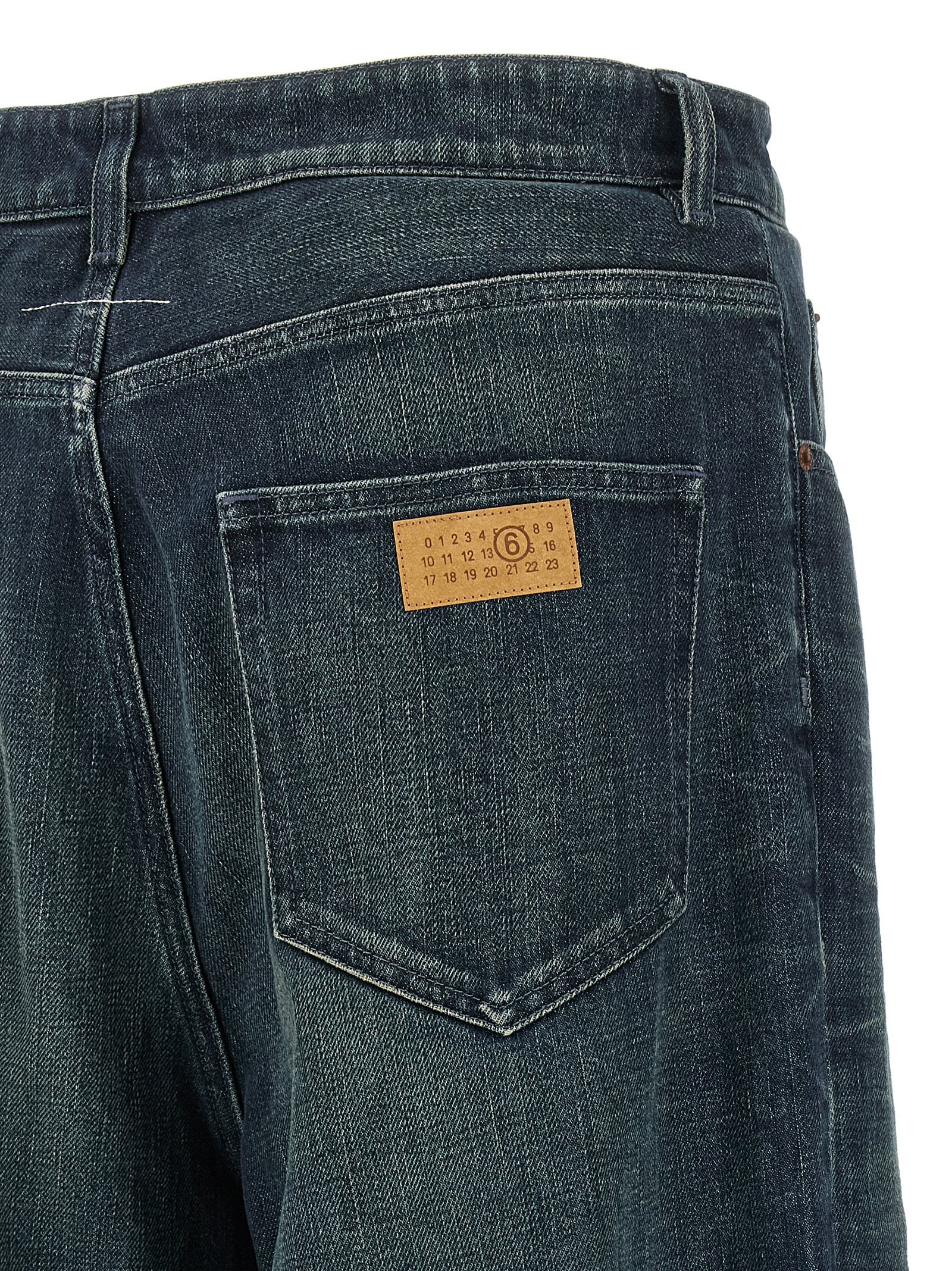 MM6 Maison Margiela Blaue Baumwolljeans Denim