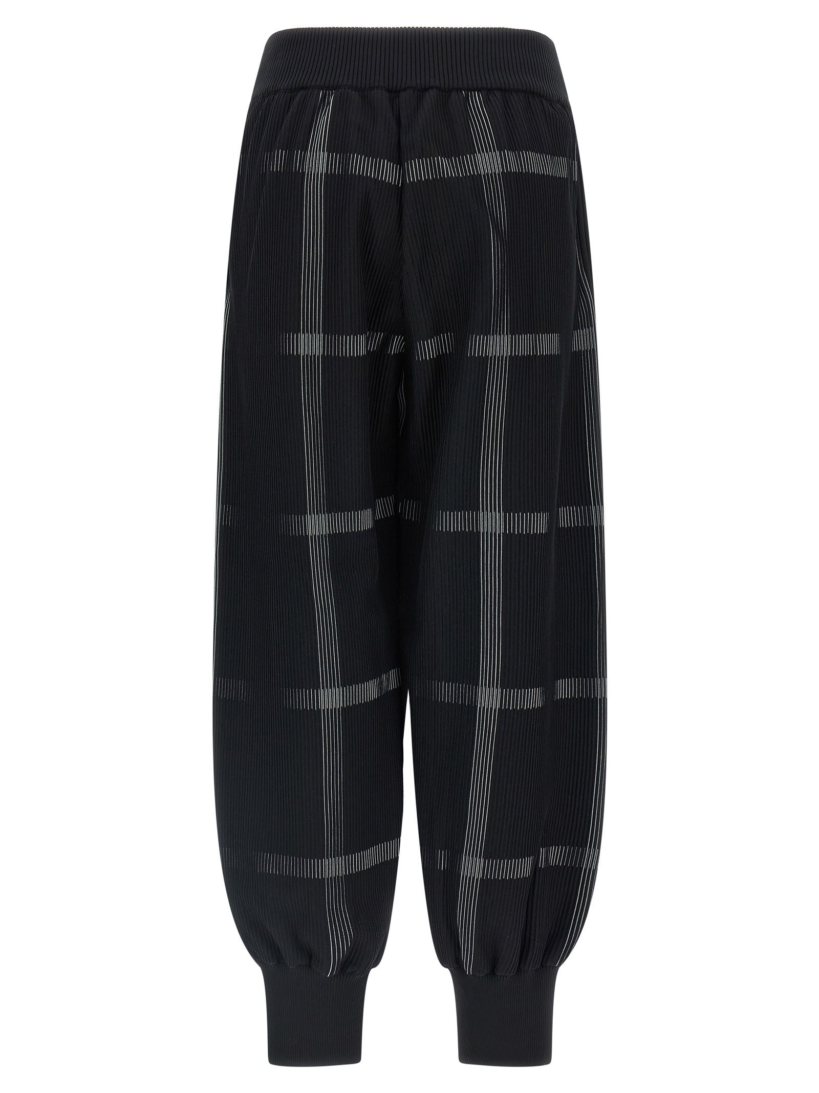 PLEATS PLEASE ISSEY MIYAKE Schwarze Freizeithose aus Polyester