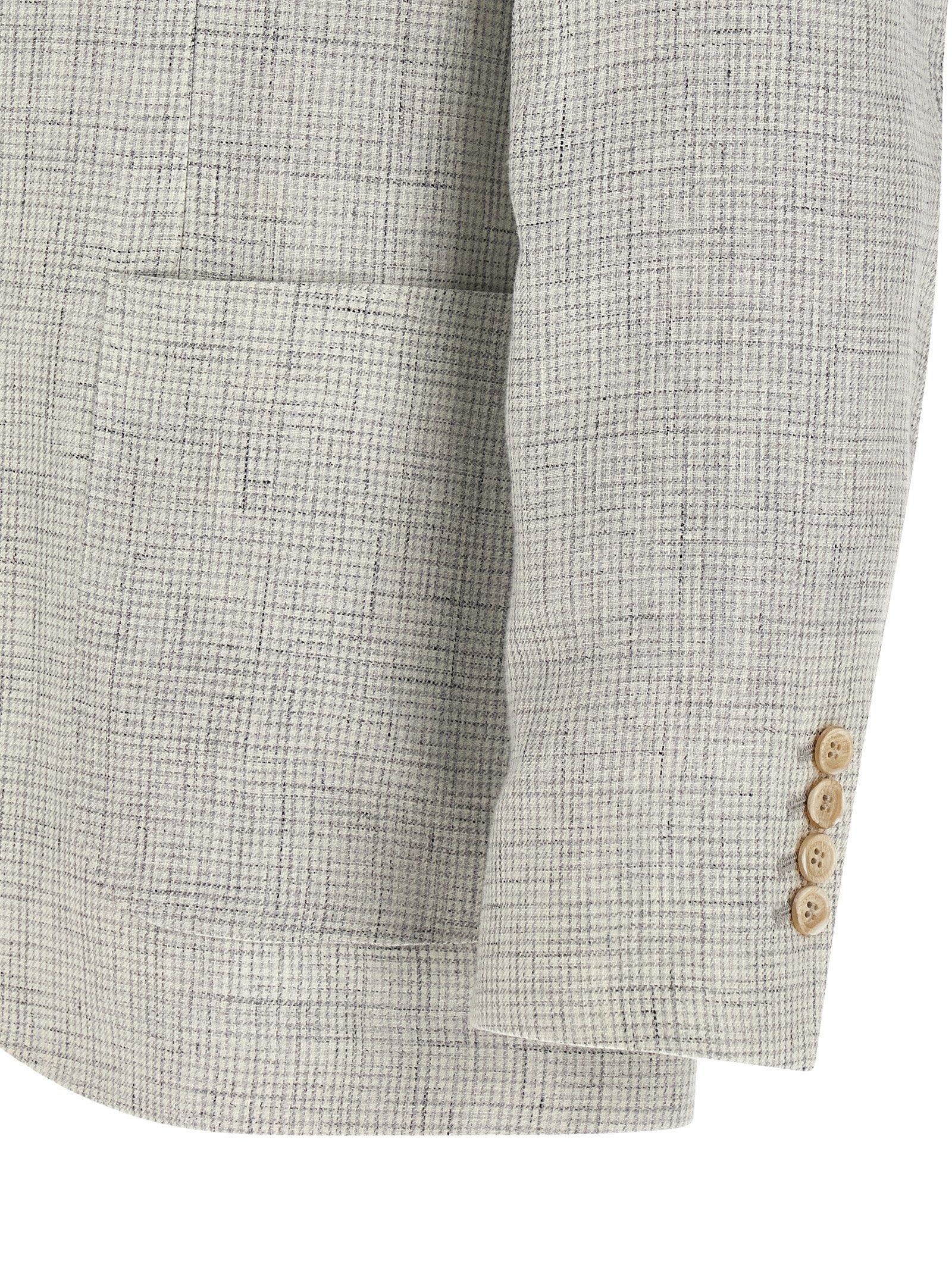 Brunello Cucinelli Weißer Leinenblazer