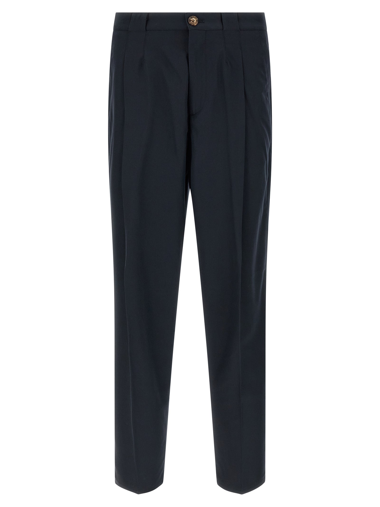 Brunello Cucinelli Blaue Baumwoll-Chino-Hose