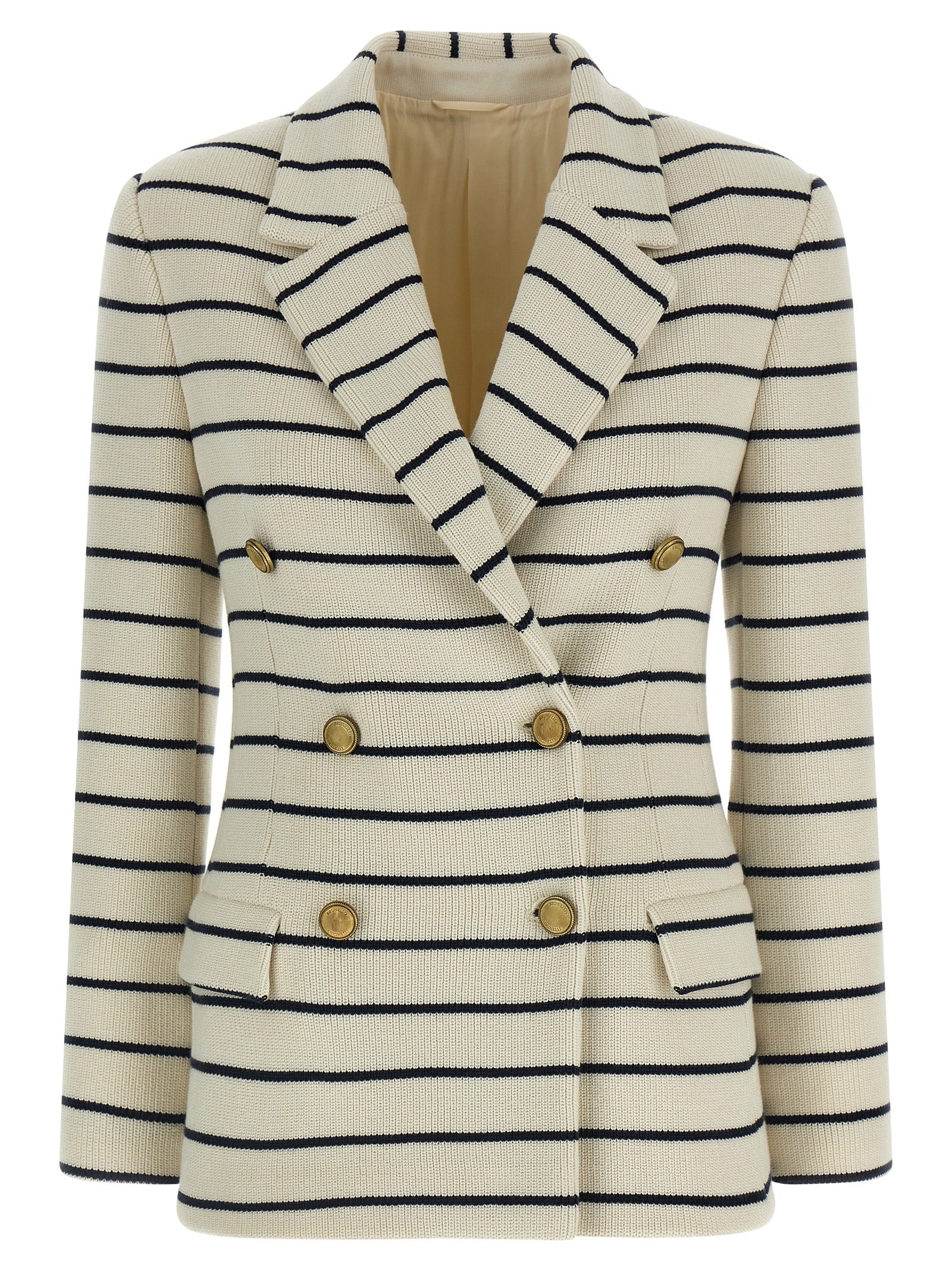 Brunello Cucinelli Lila Baumwollblazer