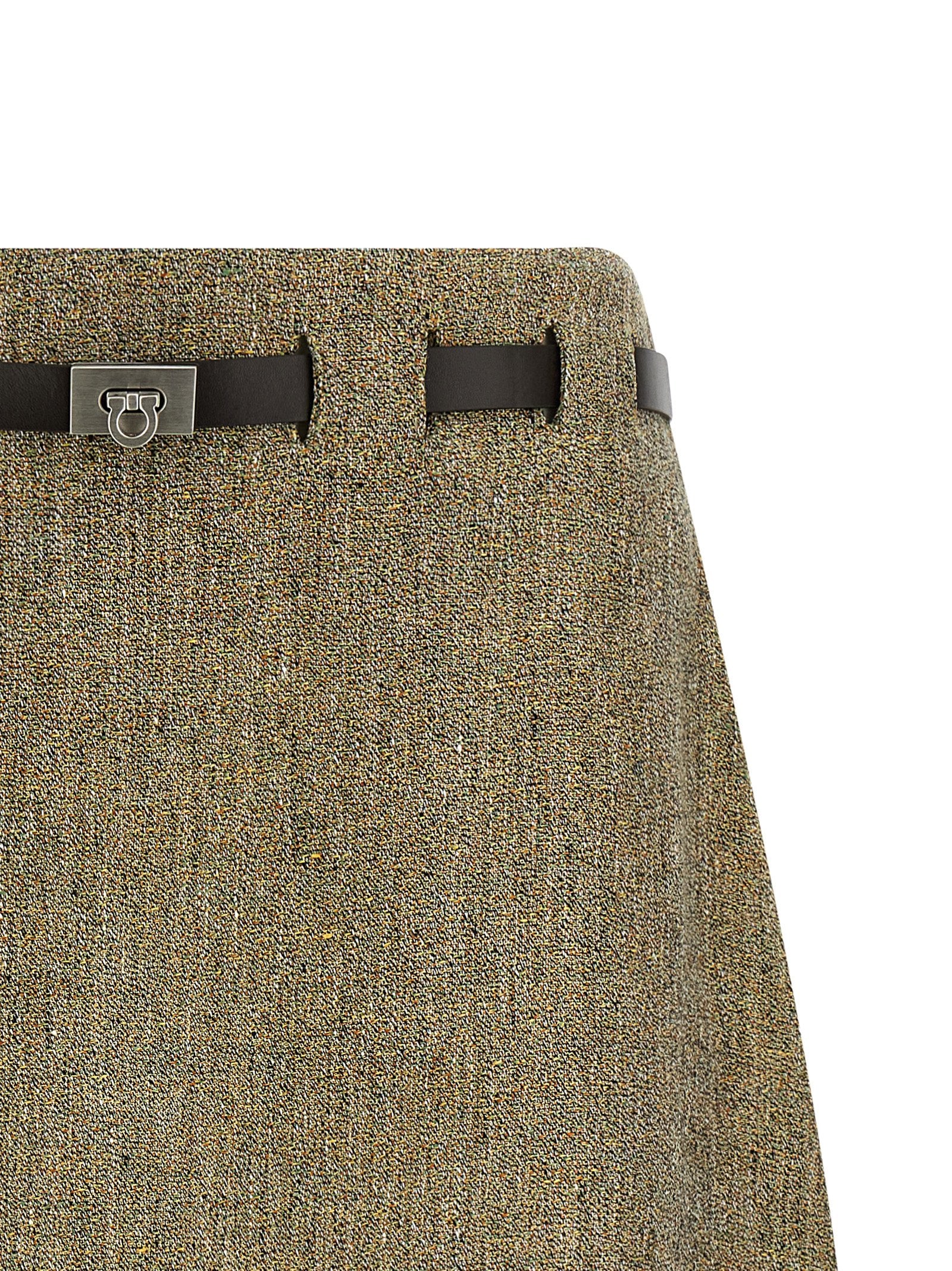Ferragamo Mehrfarbiger Maxirock aus Leinen