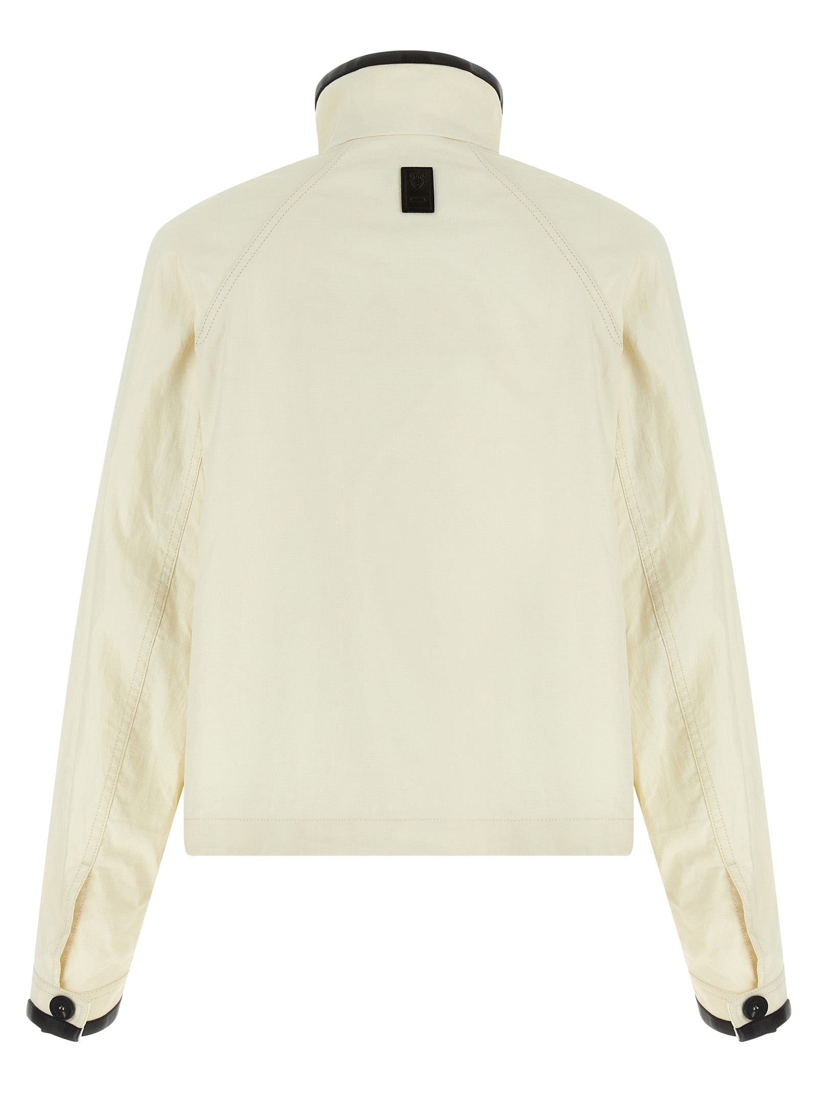 Ferragamo Weiße Leinen-Maxijacke