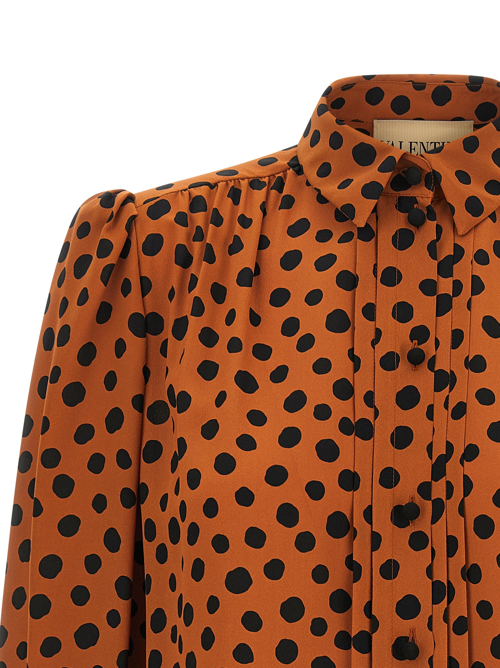 Valentino Garavani Orange Seidenbluse