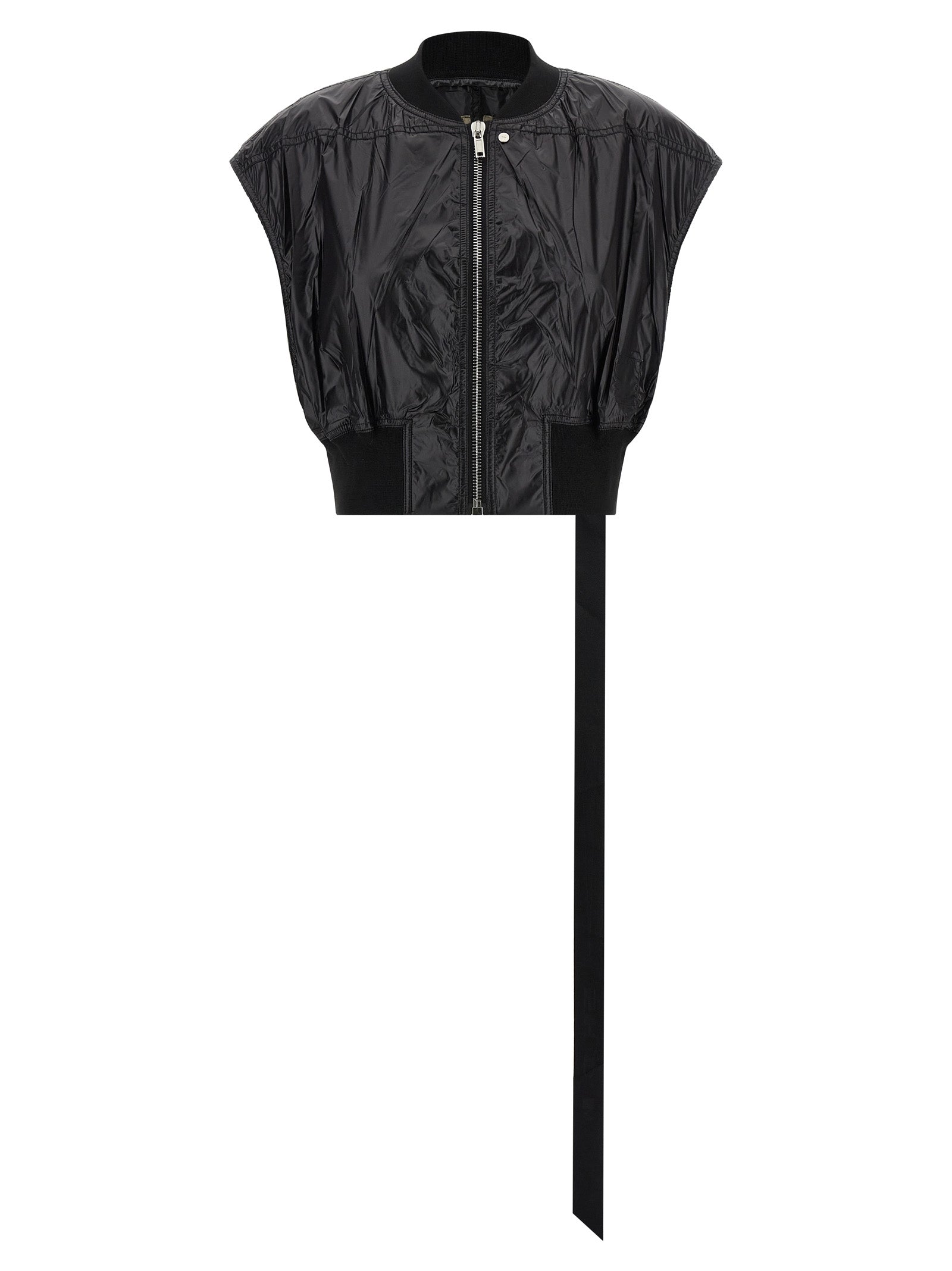 DRKSHDW Schwarze ärmellose Nylon-Jacke