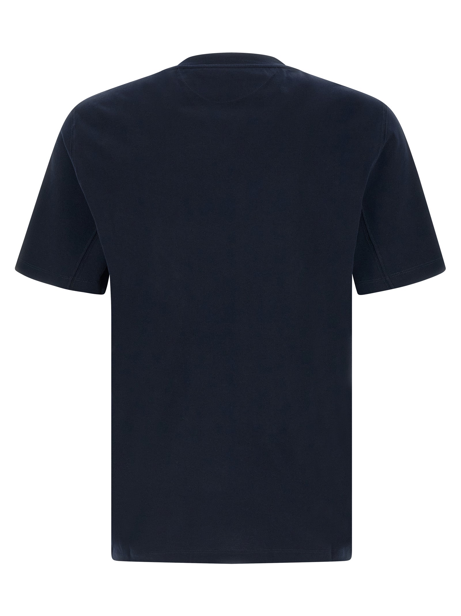 Brunello Cucinelli Blaues Baumwoll-T-Shirt