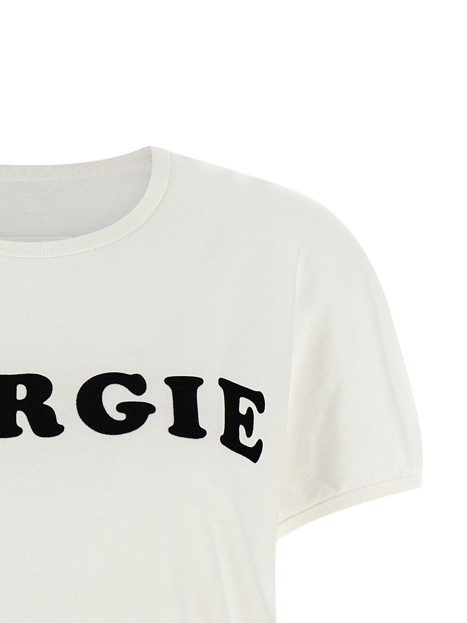 MM6 Maison Margiela Weißes Baumwoll-T-Shirt