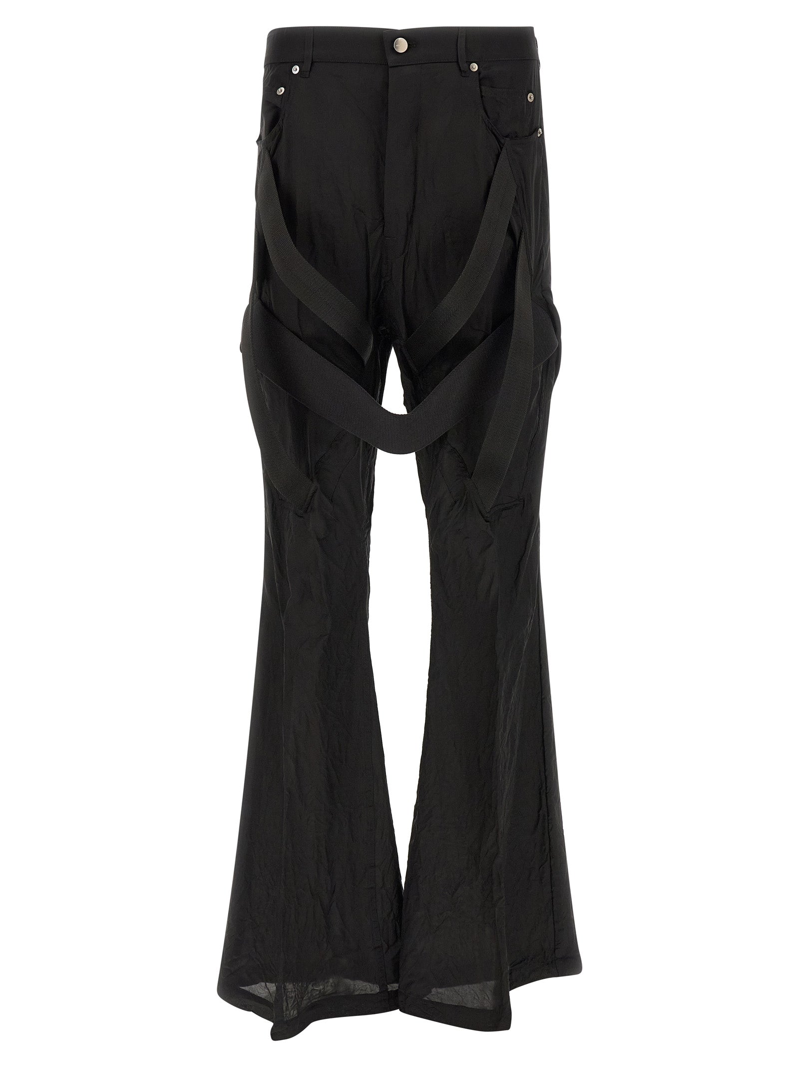 Rick Owens Schwarze Kupfer Schlaghose