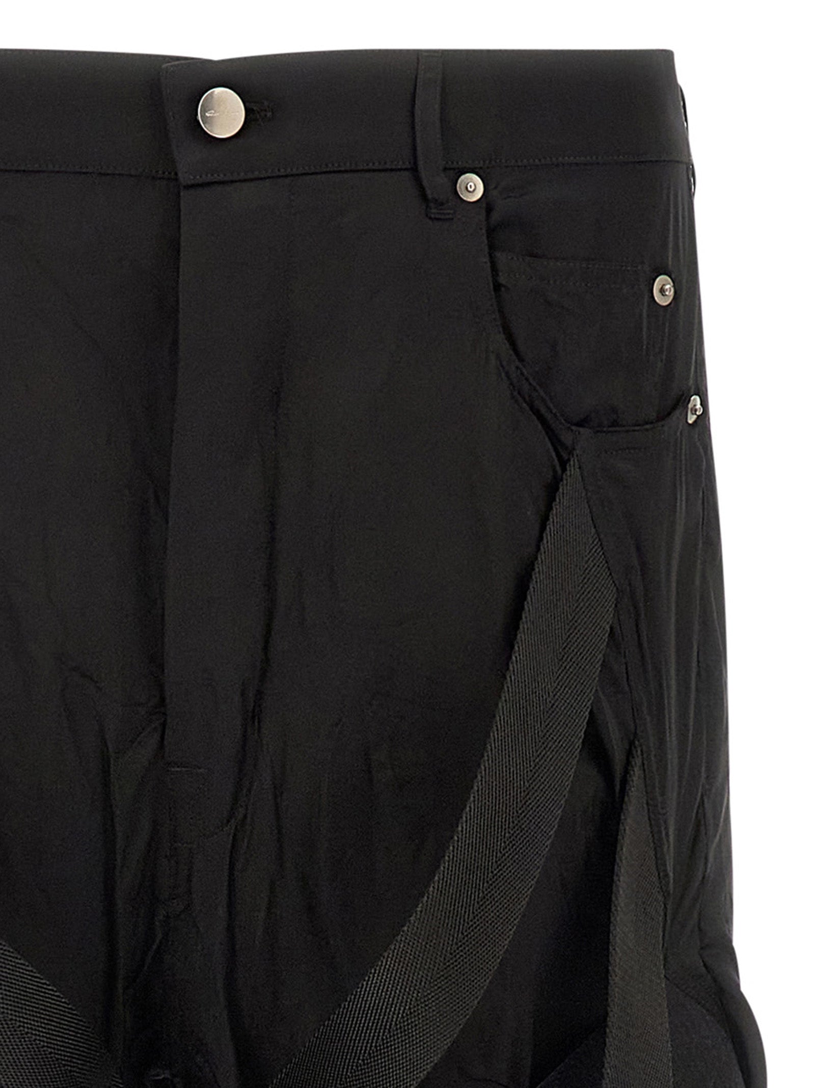 Rick Owens Schwarze Kupfer Schlaghose