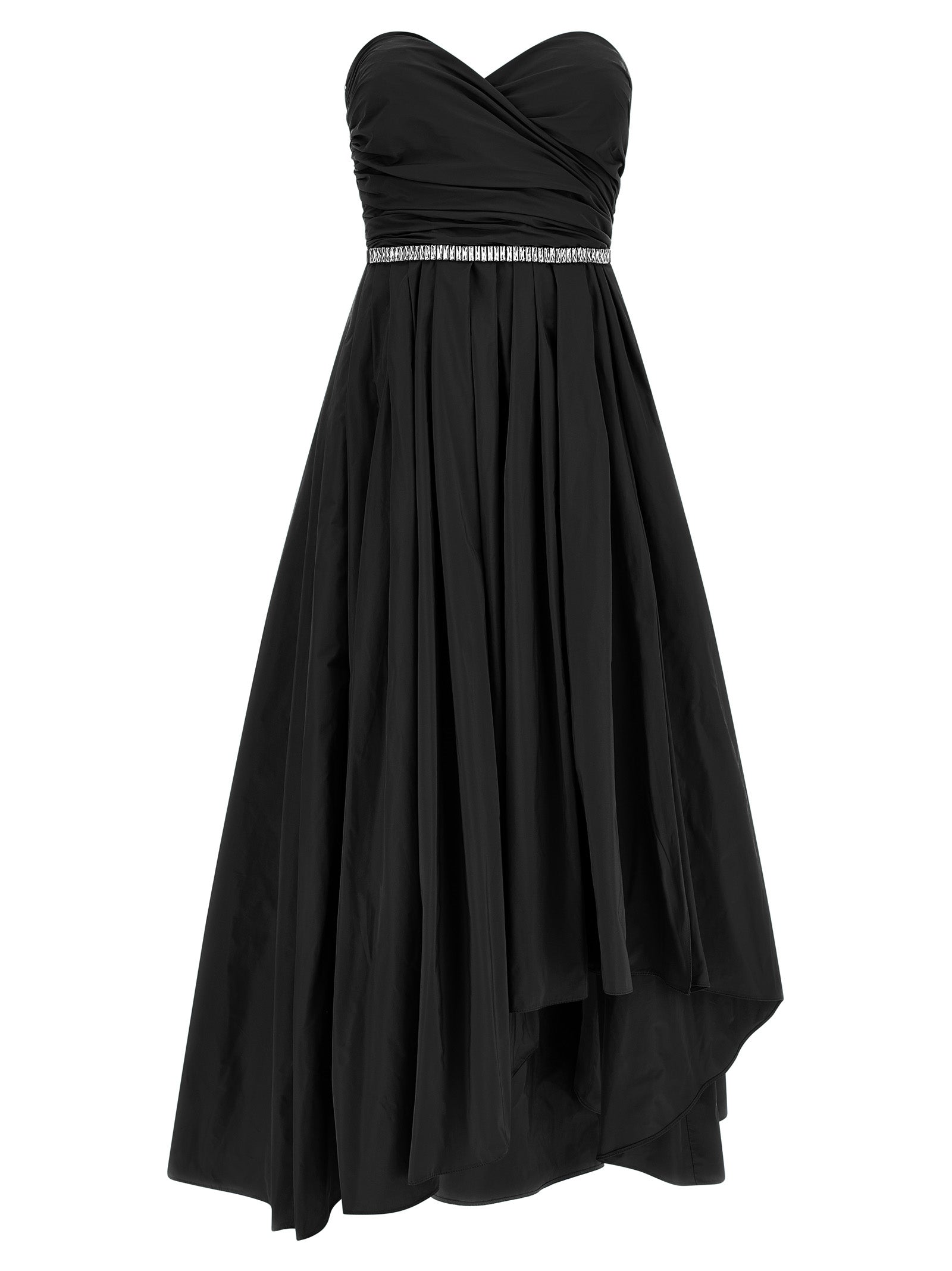 PINKO Schwarzes Maxikleid aus Polyester