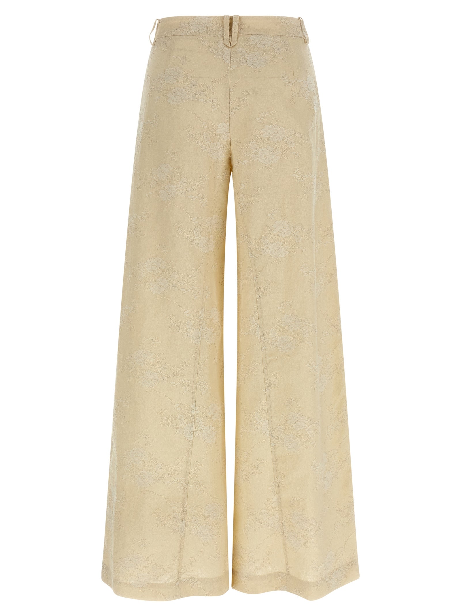 PINKO Beige Leinenhose