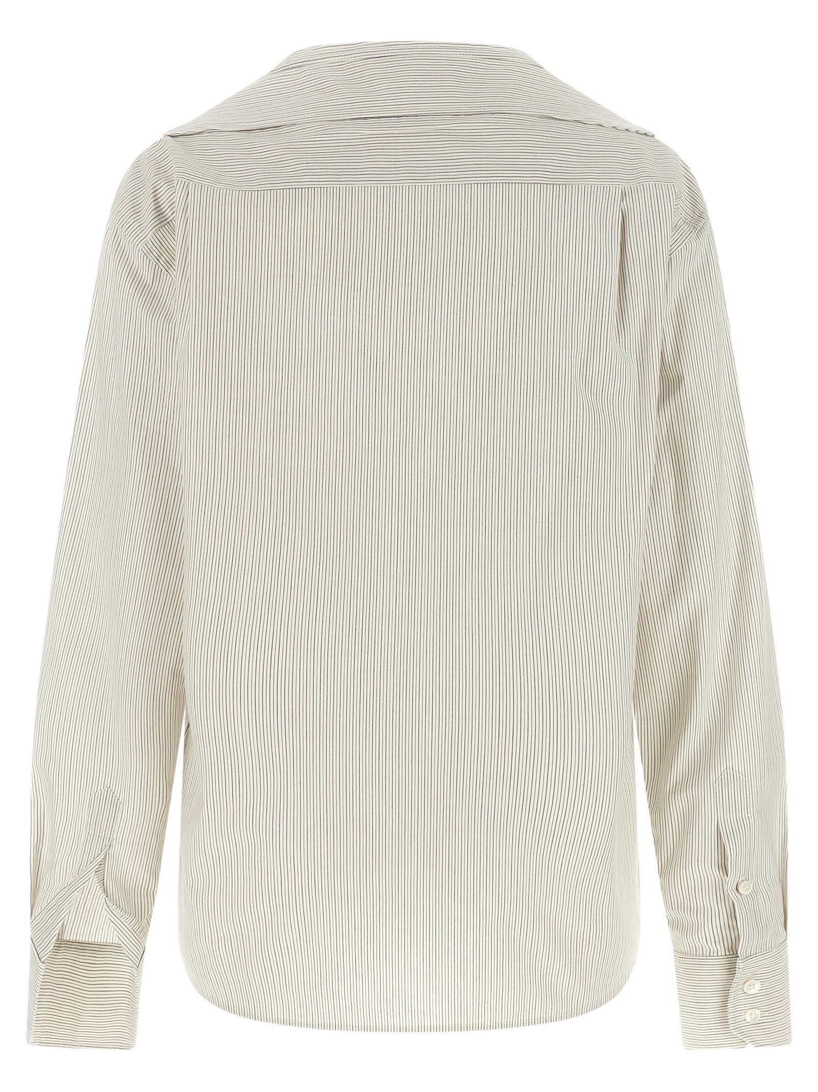 MM6 Maison Margiela Graue Baumwollbluse