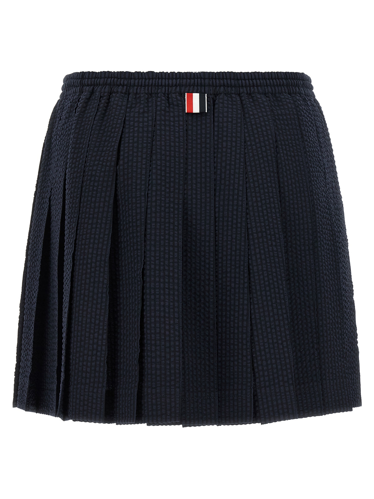 Thom Browne Blaue Woll-Maxirock