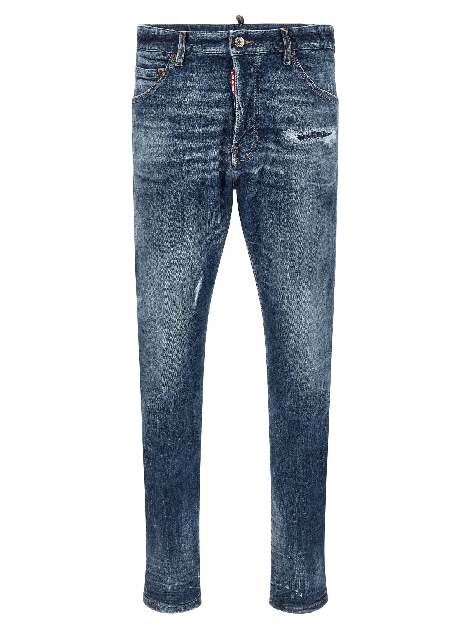 Dsquared² Blaue Baumwoll-Jeans im Slim Fit