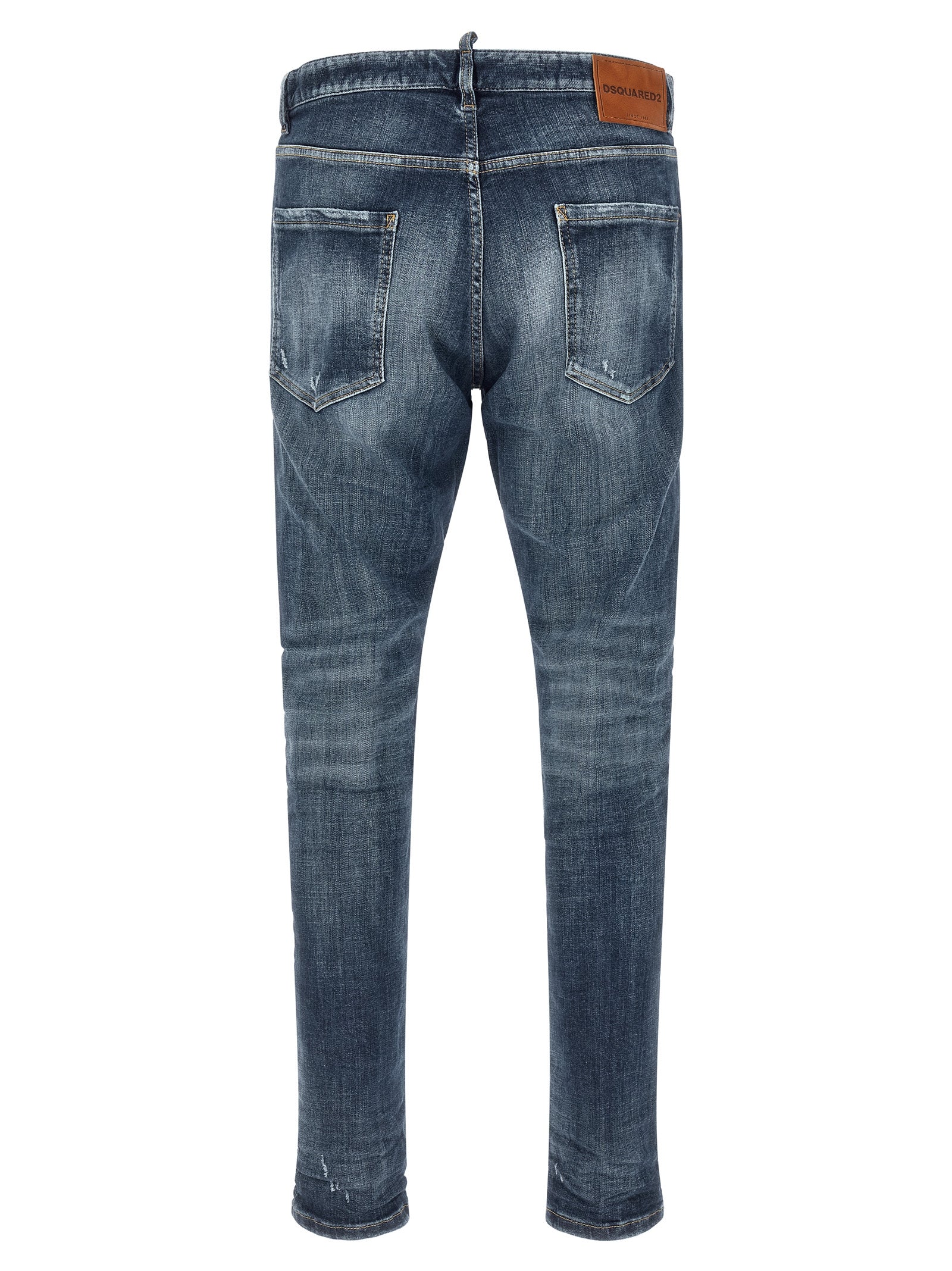 Dsquared² Blaue Baumwoll-Jeans im Slim Fit