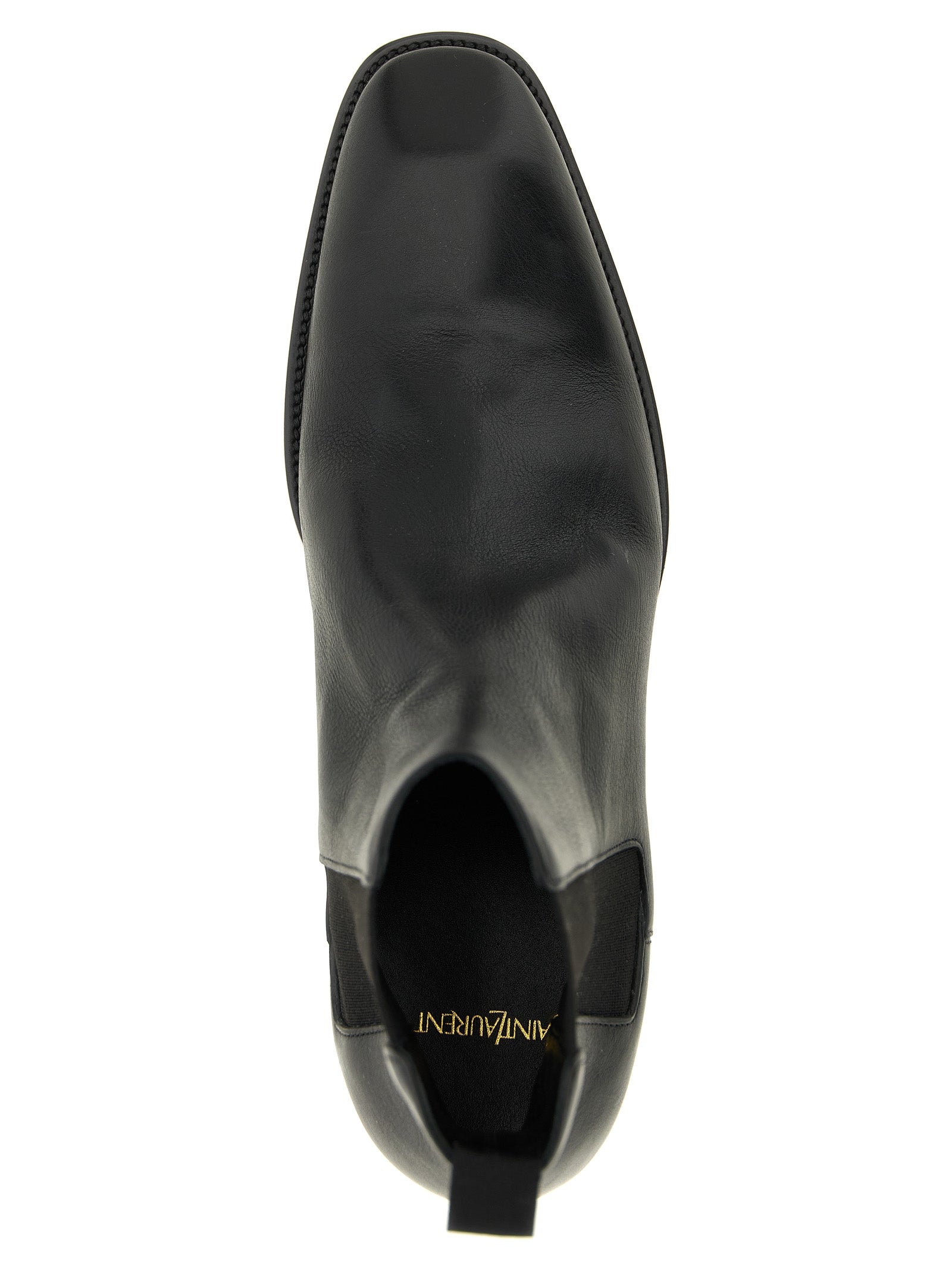 Saint Laurent Schwarze Chelsea Boots aus Kalbsleder
