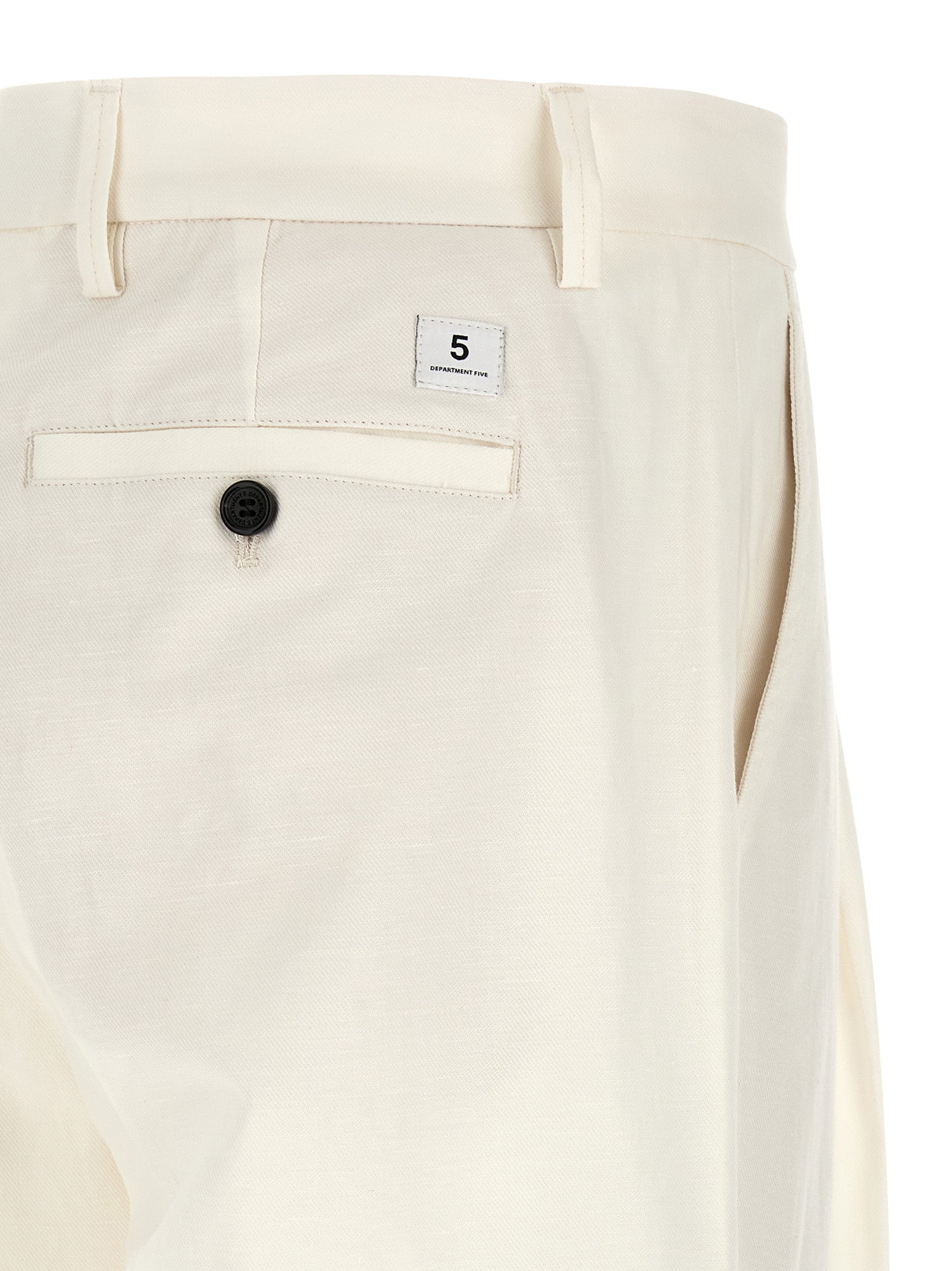 Department 5 Weiße Baumwollhose im Casual-Look