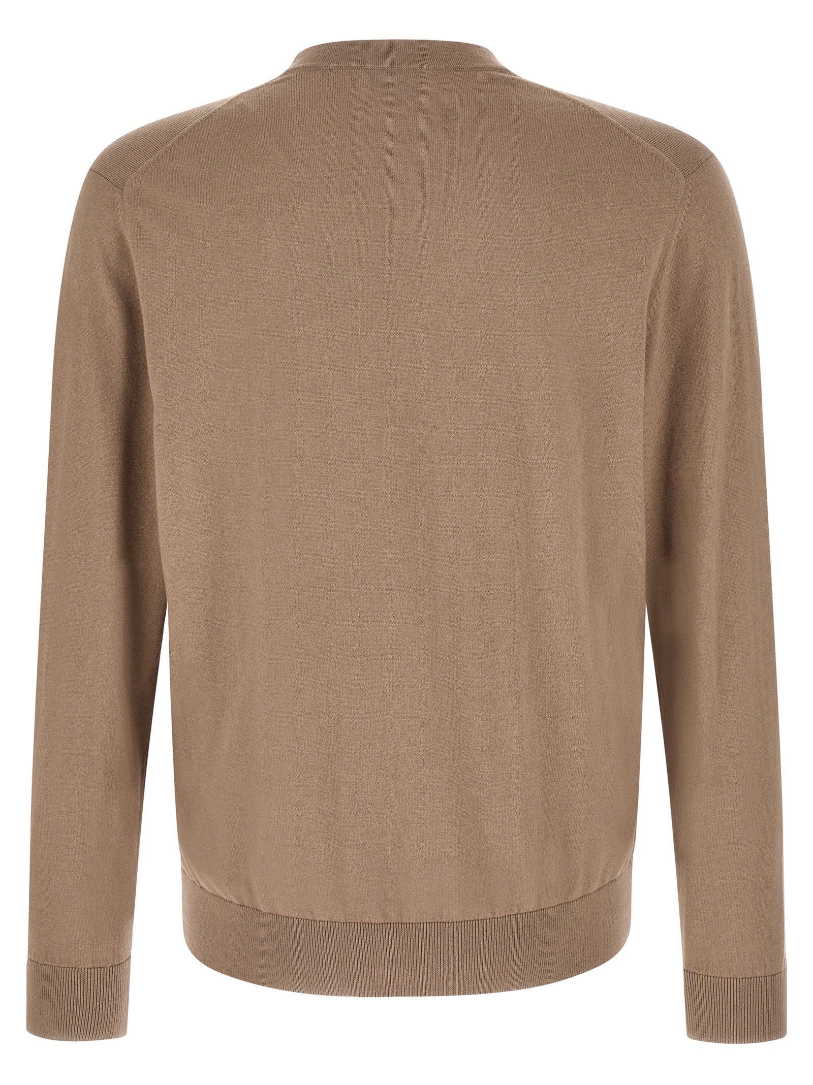 Ballantyne Brauner Baumwollcardigan