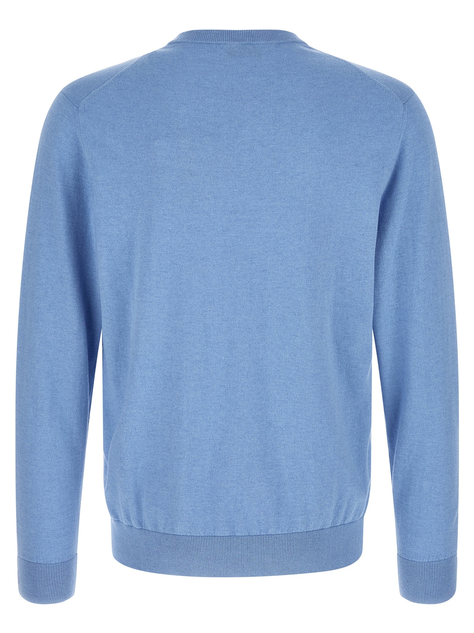 Ballantyne Blauer Baumwollcardigan