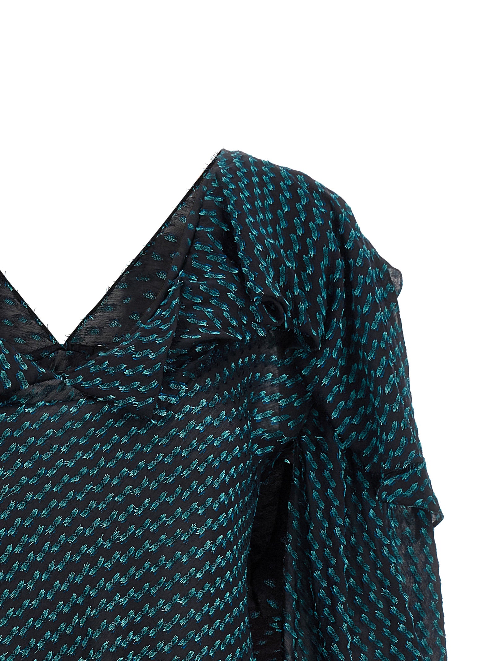 Kiko Kostadinov Blaue Modal-Bluse