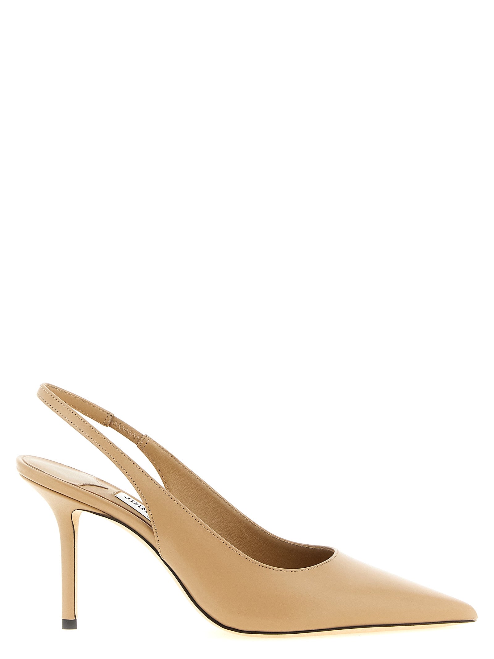Jimmy Choo Beige Leder Pumps mit hohem Absatz
