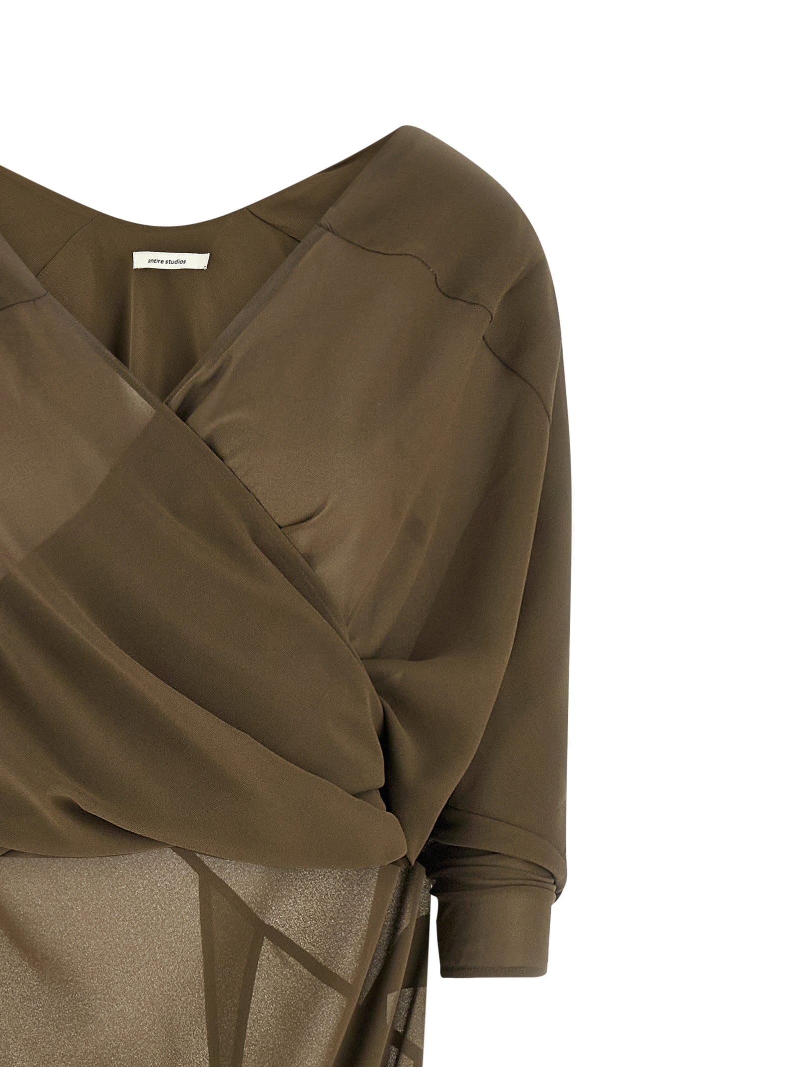 Entire Studios Zweifarbige Polyester-Maxikleid