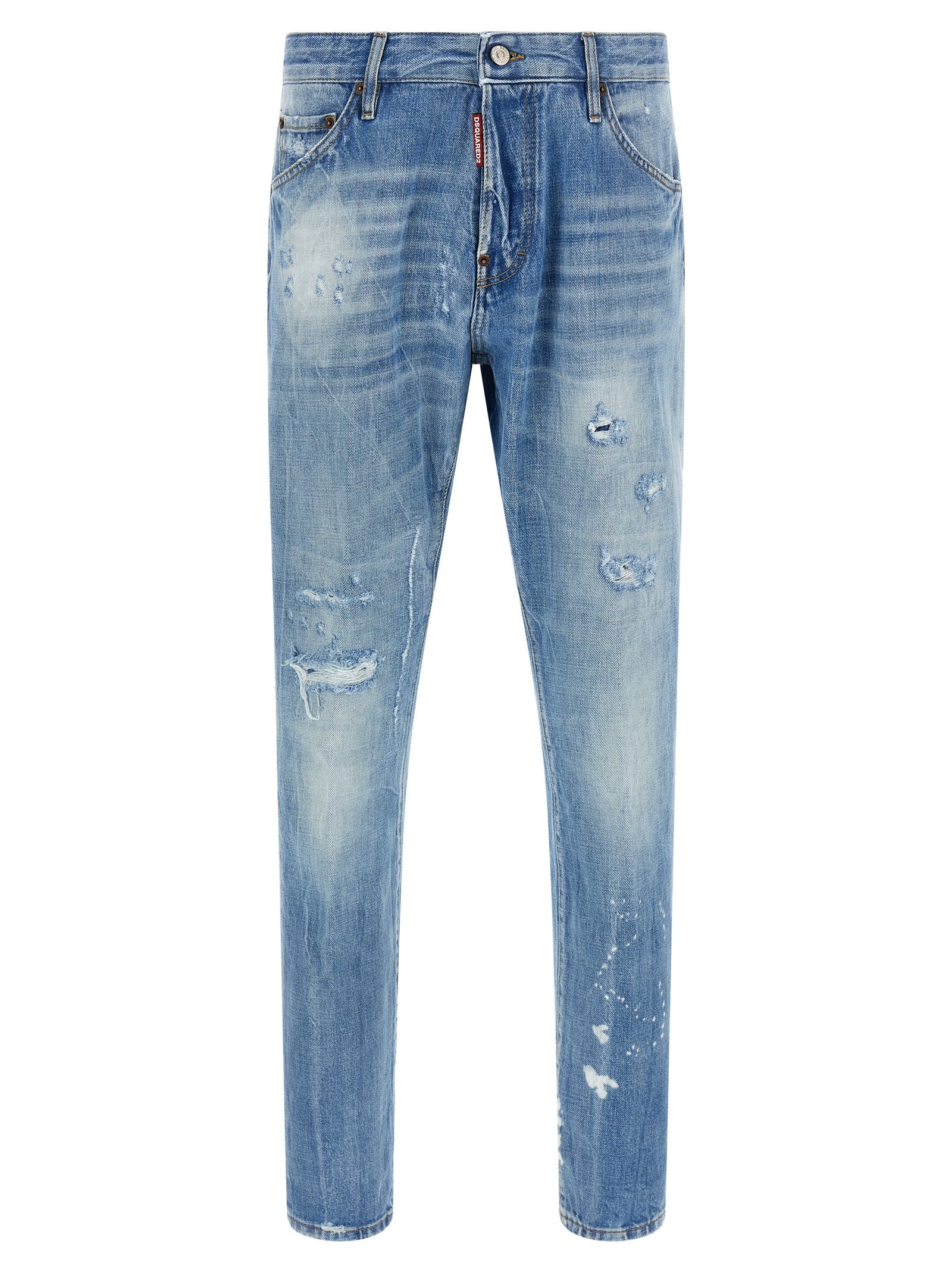 Dsquared² Blaue Jeans aus Baumwolle im geraden Schnitt