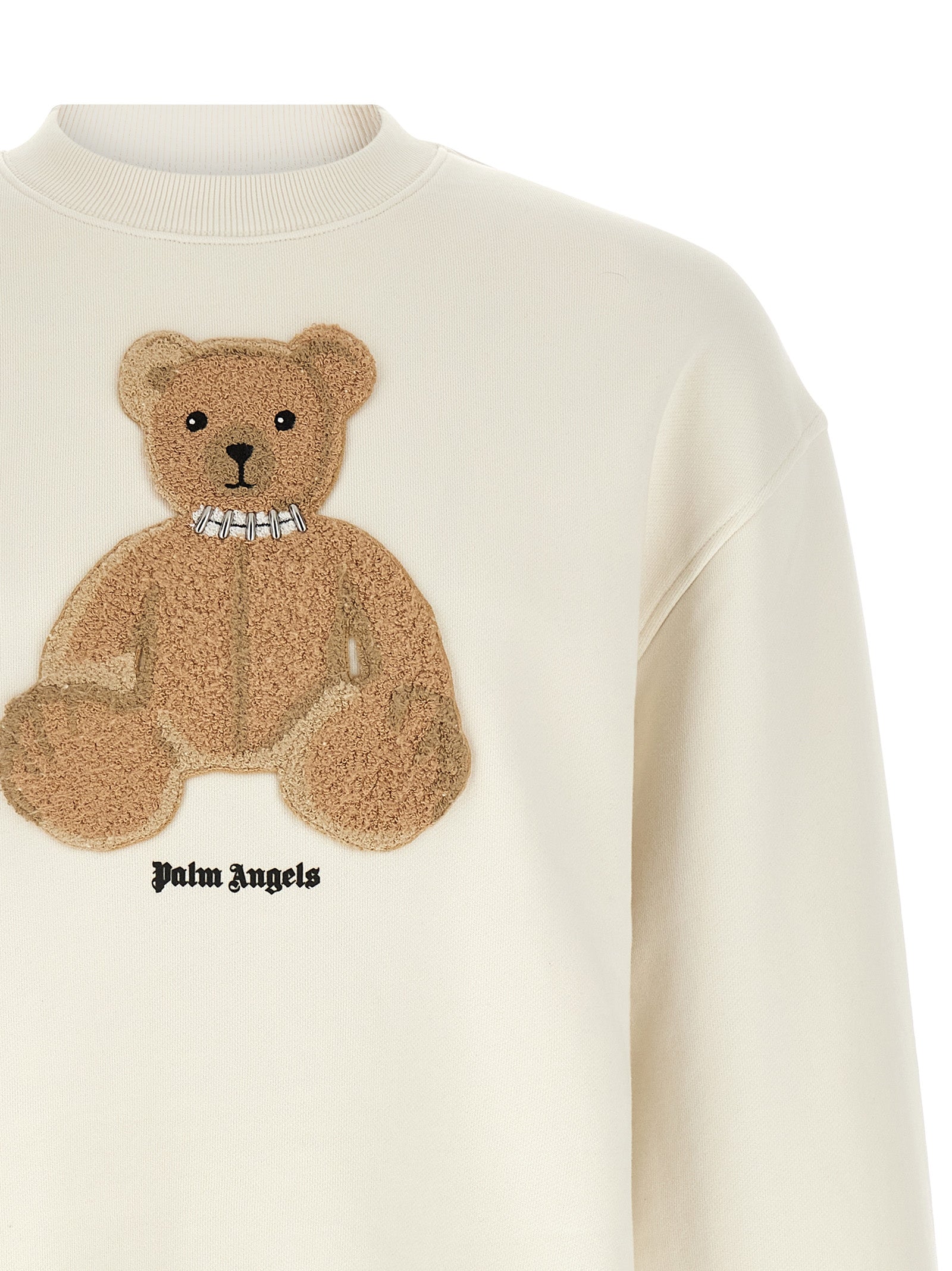 Palm Angels Weißes Baumwoll-Sweatshirt