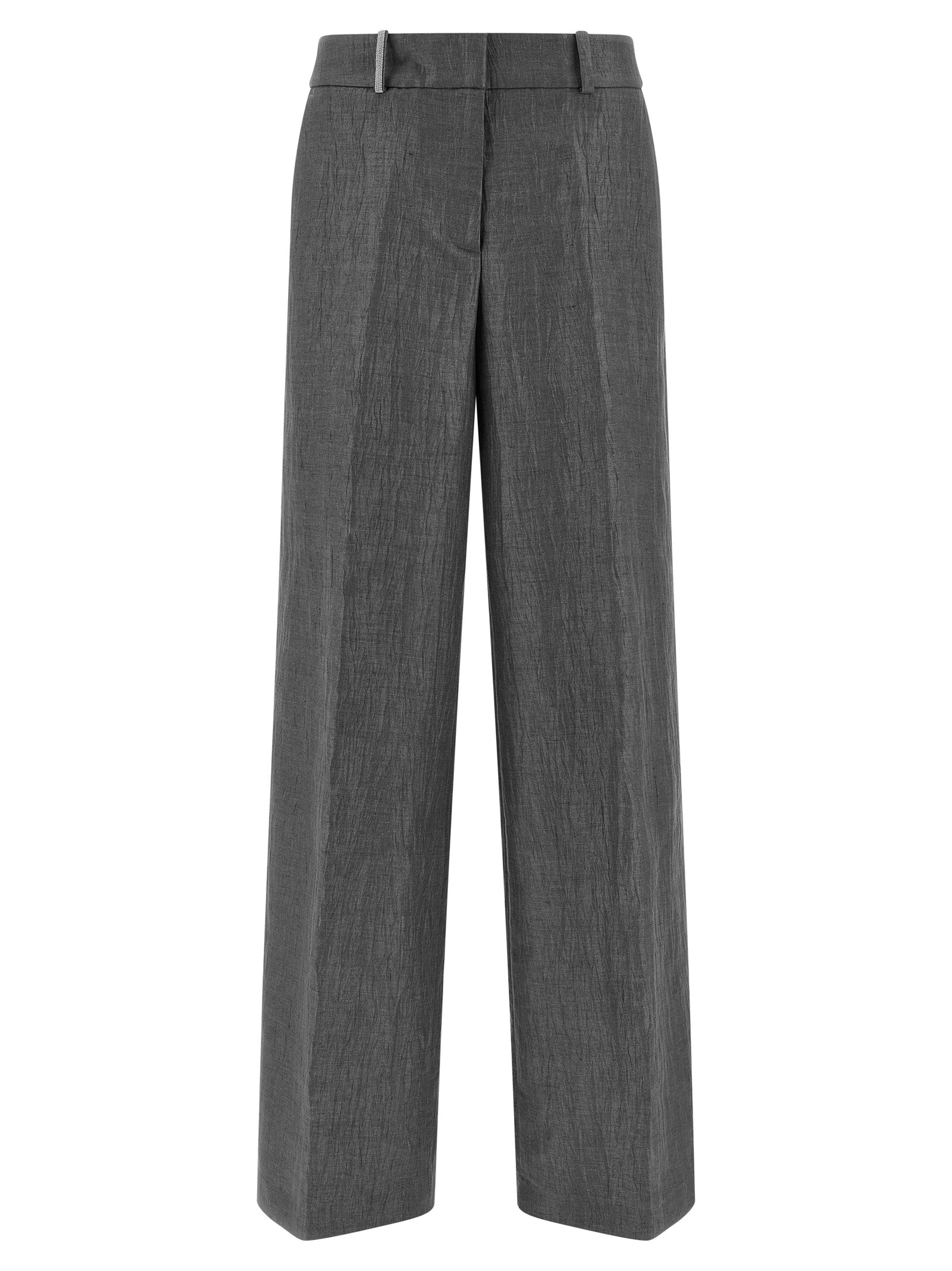 Peserico Braune Leinenhose