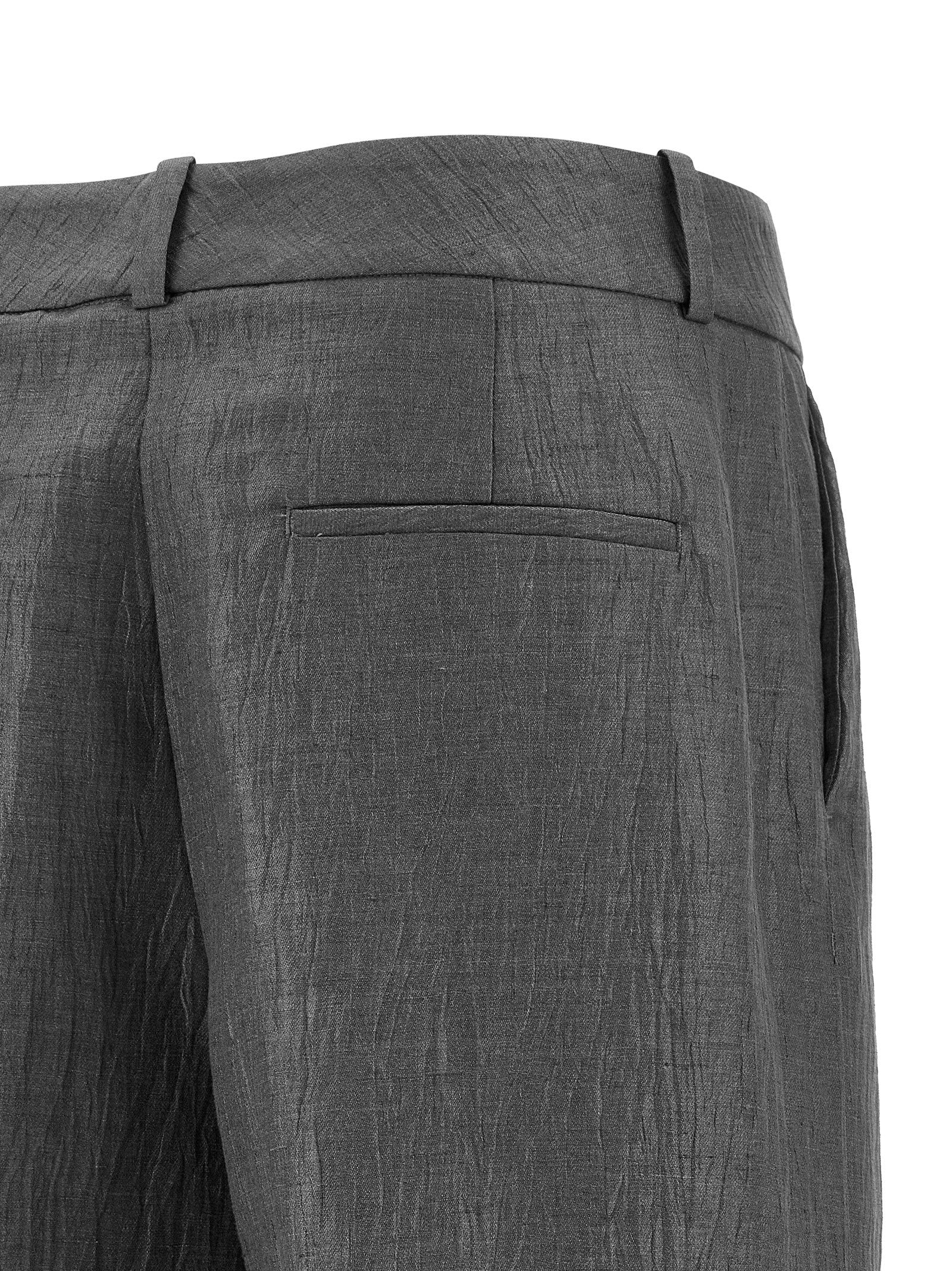 Peserico Braune Leinenhose